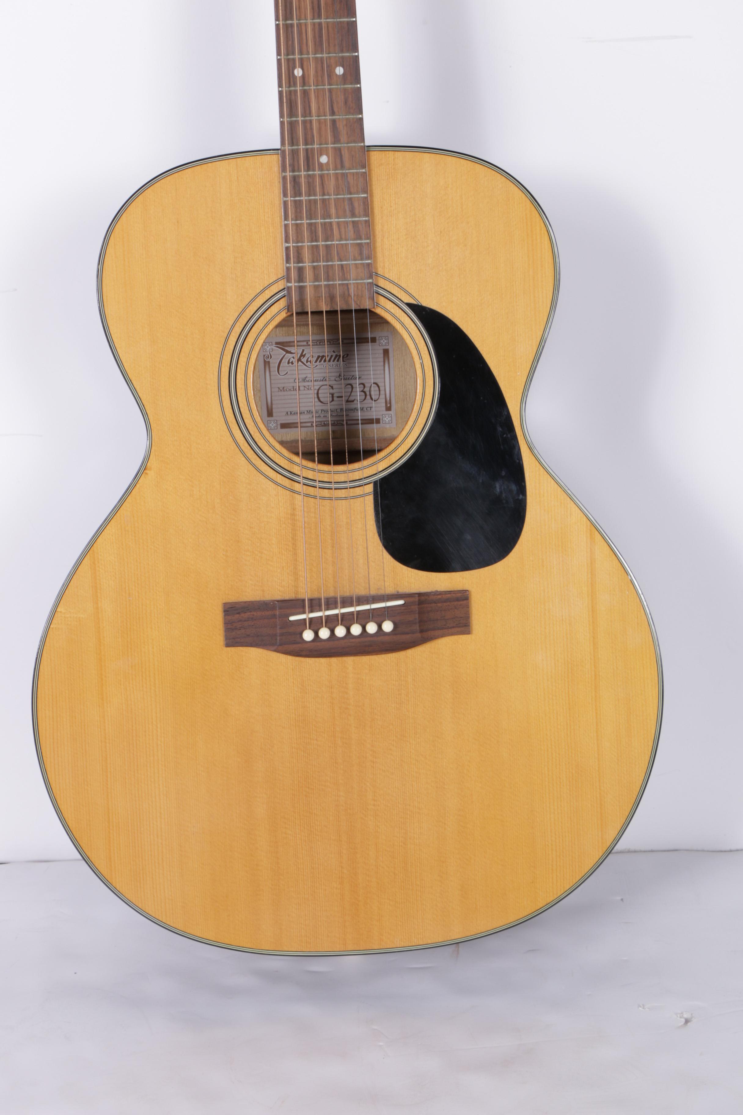 Takamine G230 Acoustic Classical Guitar with Stand