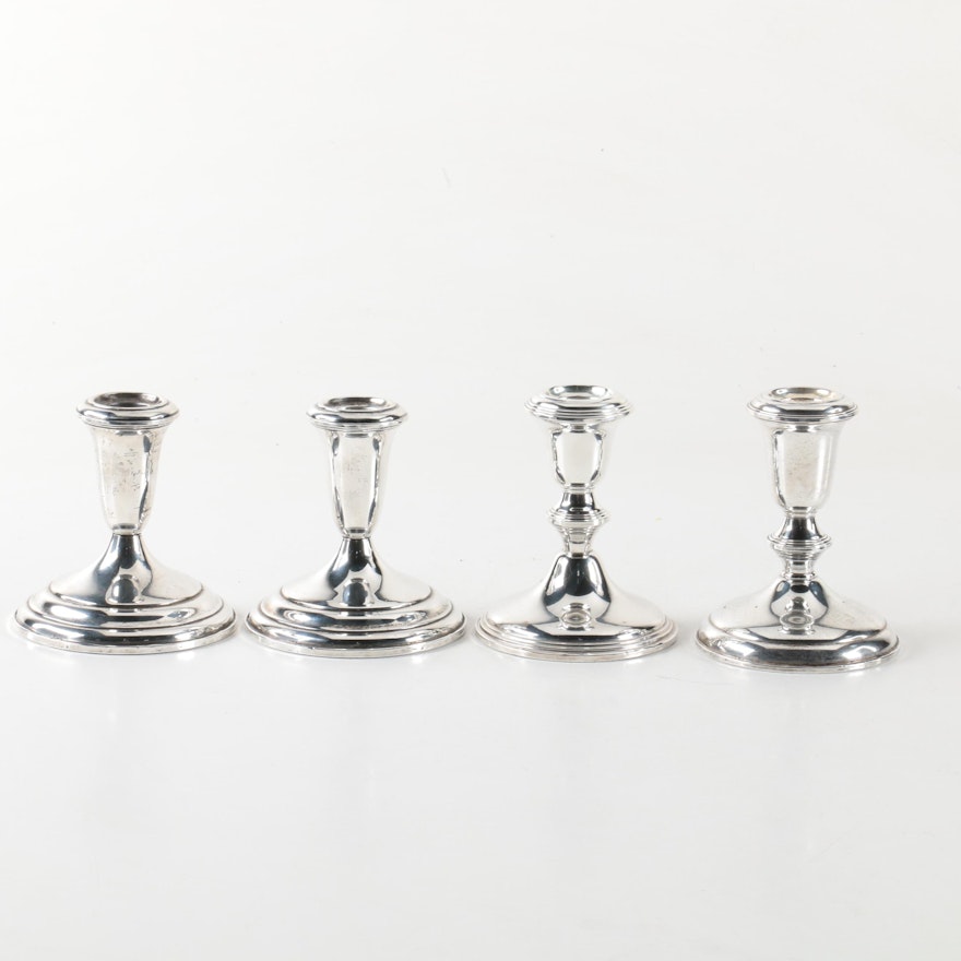 Towle Weighted Sterling Candleholders with Empire Candleholder