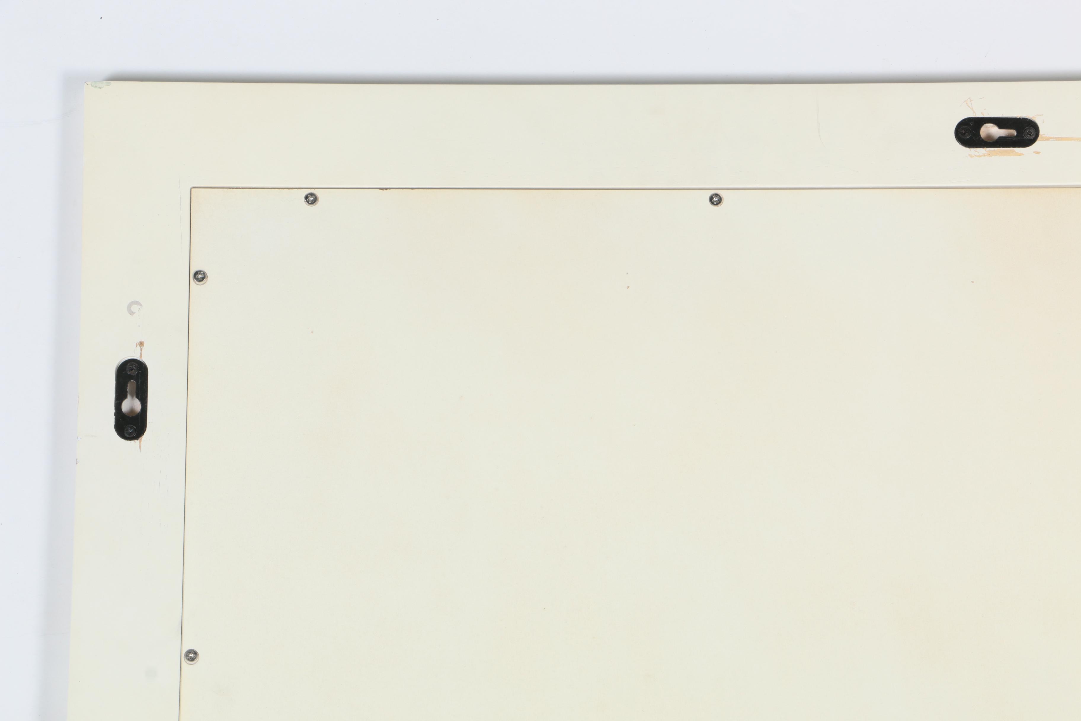 Crate and Barrel White Wooden Wall Mirror