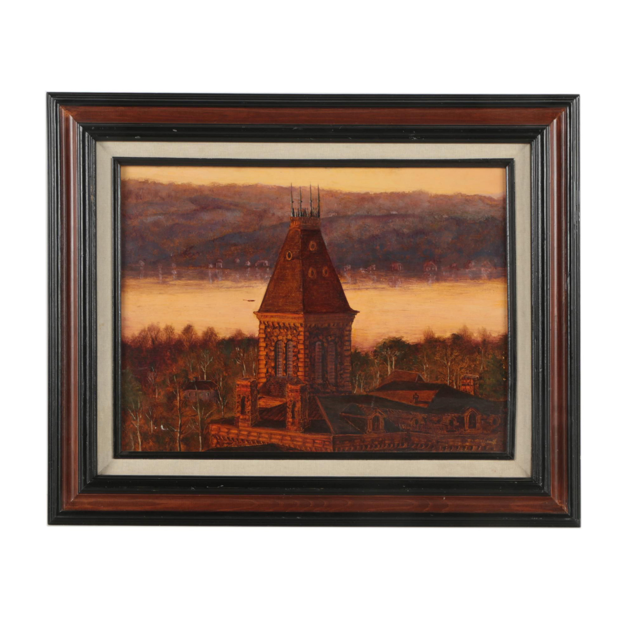 Oil Painting "Cayuga Lake from Cornell Tower"