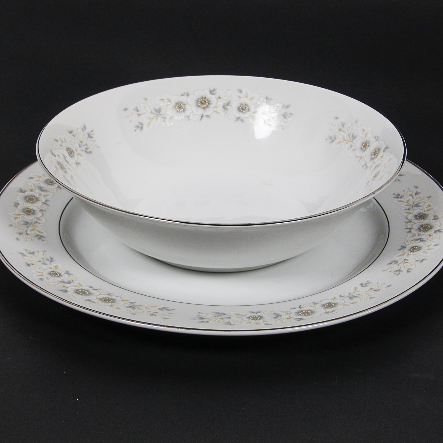 Seventy Seven Piece Collection of Carlton China "Andover" Dinnerware