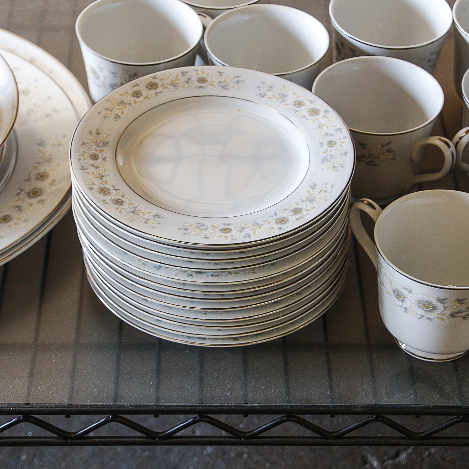 Seventy Seven Piece Collection of Carlton China "Andover" Dinnerware