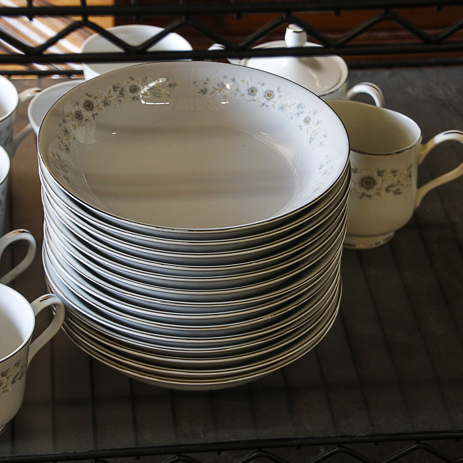 Seventy Seven Piece Collection of Carlton China "Andover" Dinnerware