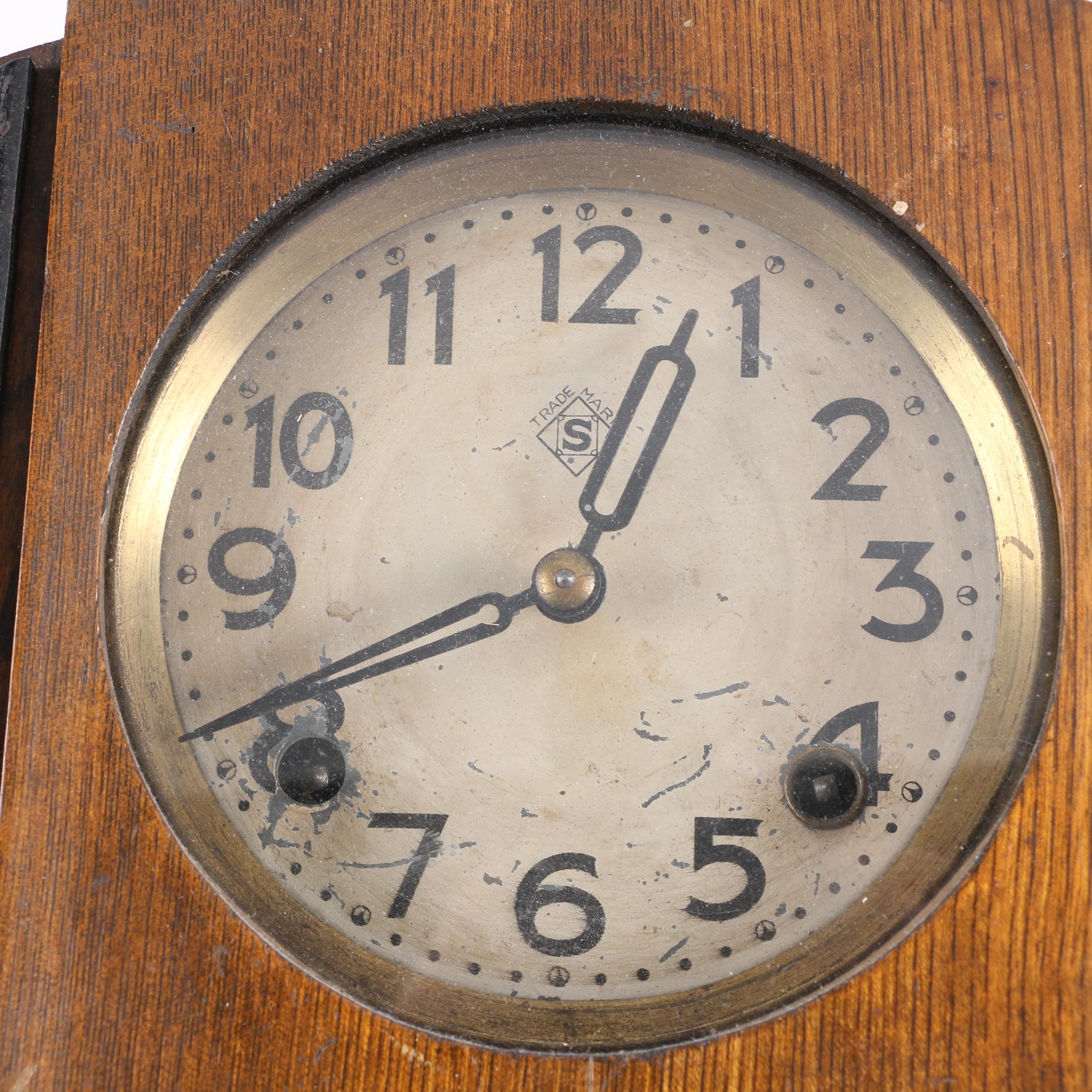 Vintage Seikosha Art Deco Wall Clock