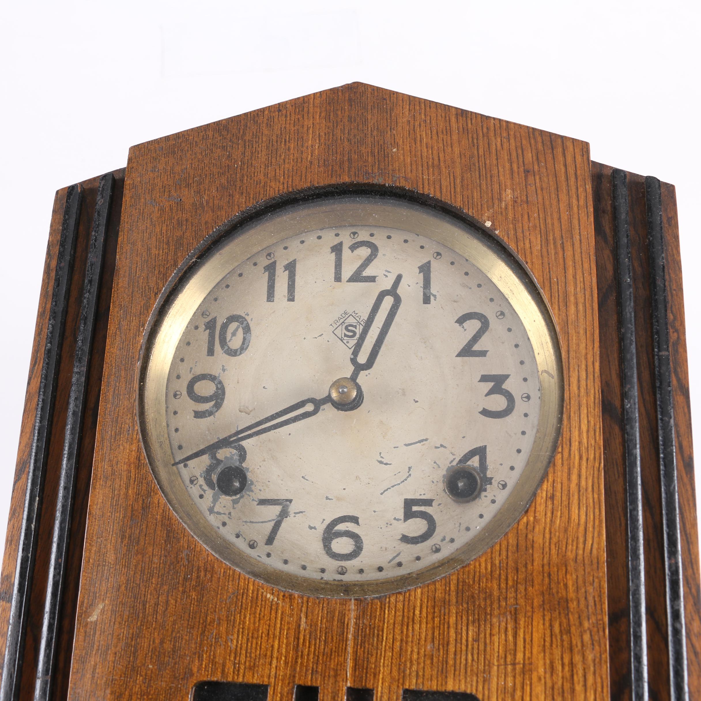 Vintage Seikosha Art Deco Wall Clock