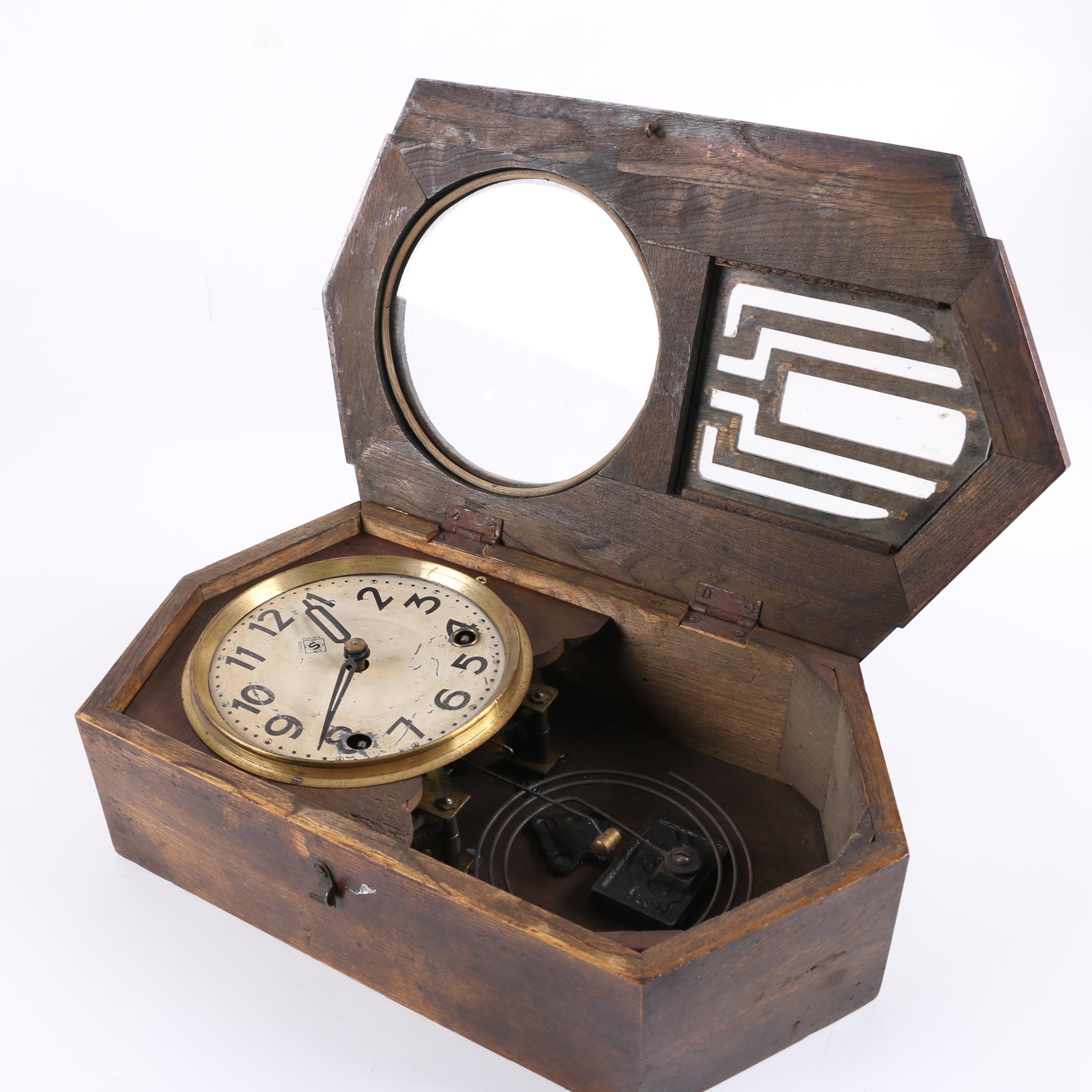 Vintage Seikosha Art Deco Wall Clock