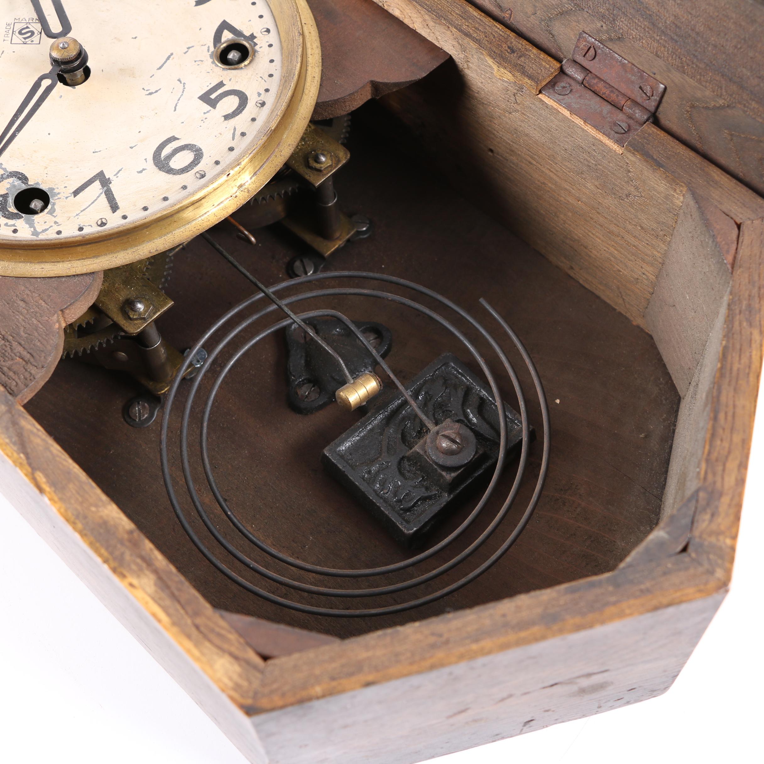 Vintage Seikosha Art Deco Wall Clock