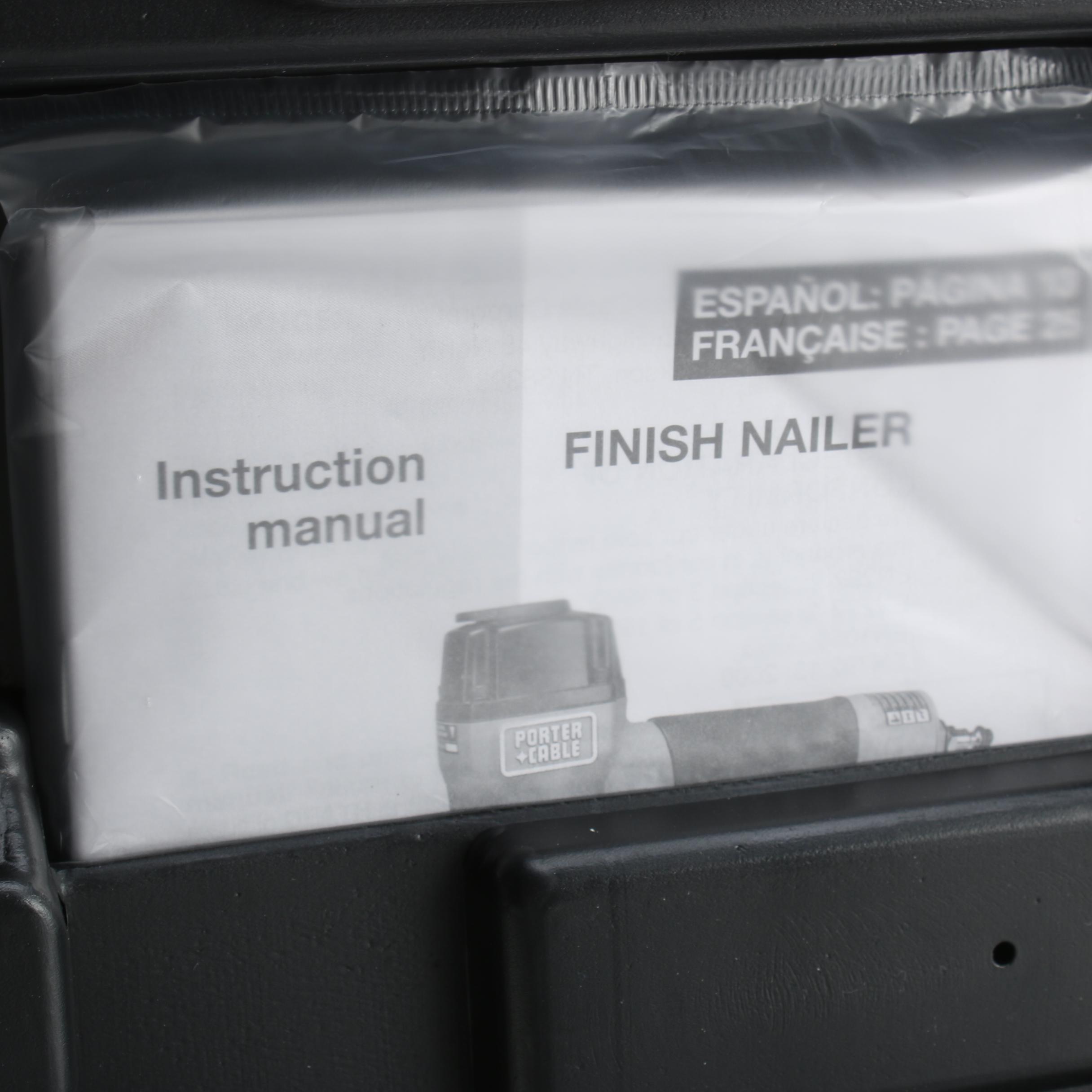 Porter and Cable Nail Guns and a Metal Tool Box