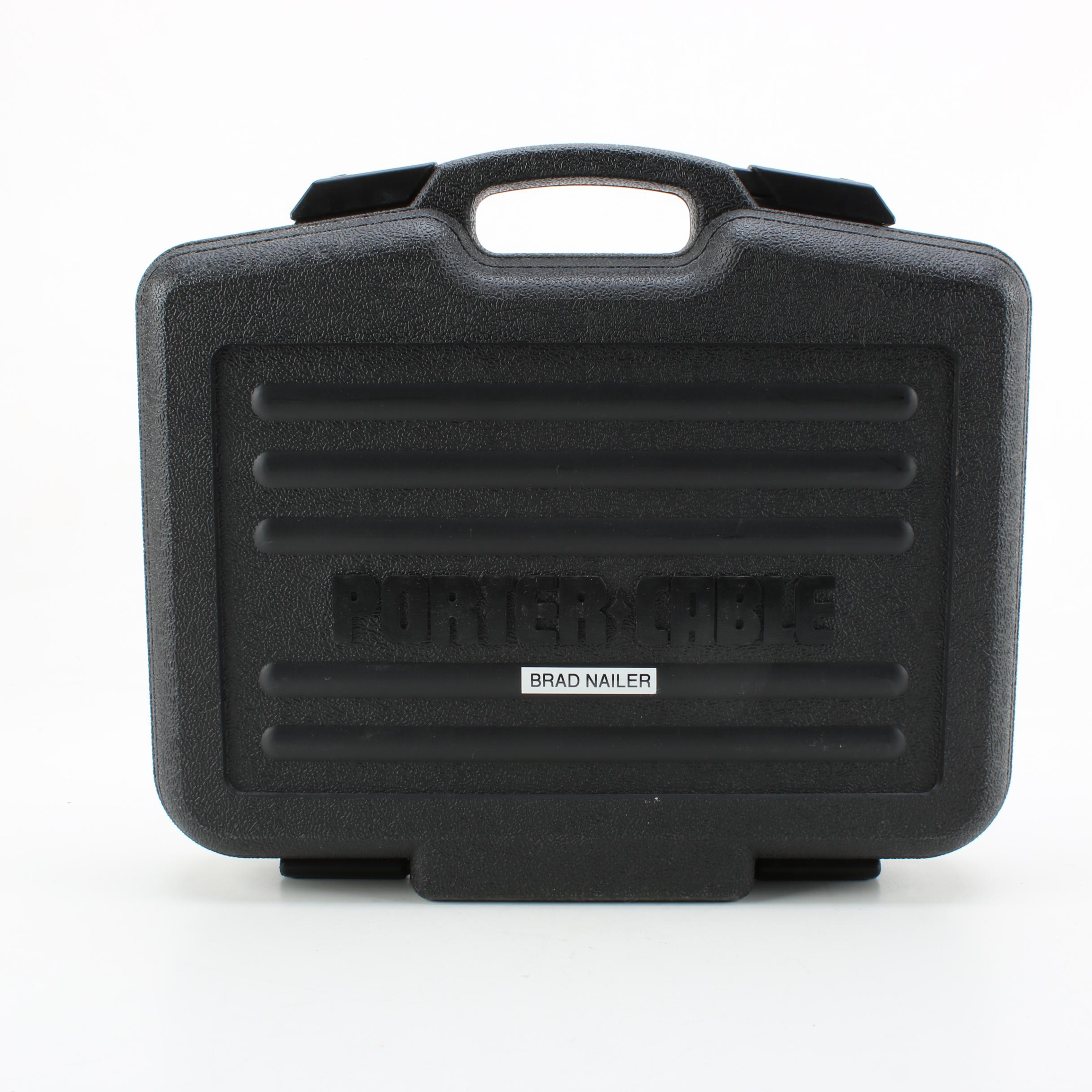 Porter and Cable Nail Guns and a Metal Tool Box