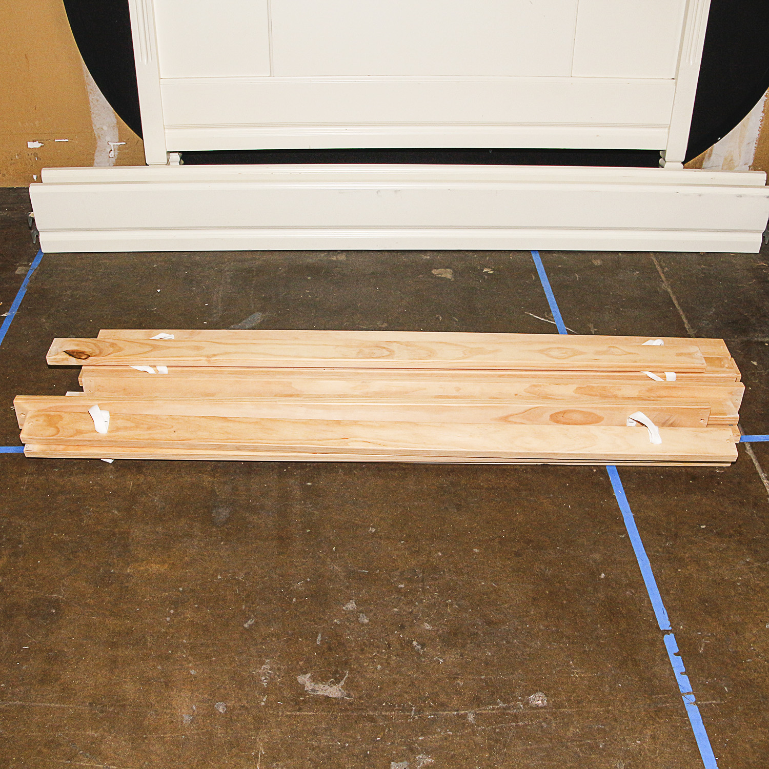 Vintage Pottery Barn Kids Full Size Painted Bed Frame