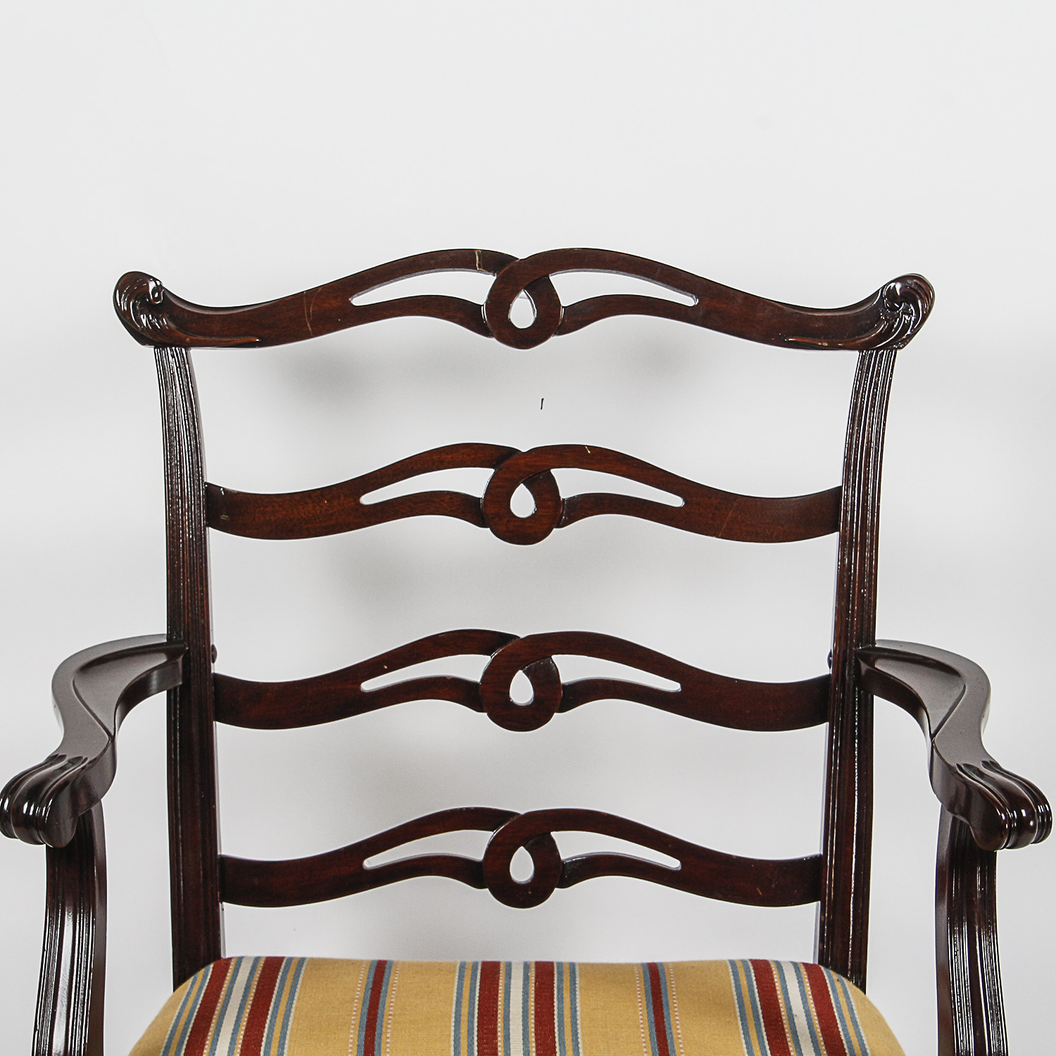 Pair of Chippendale Style Upholstered Chairs
