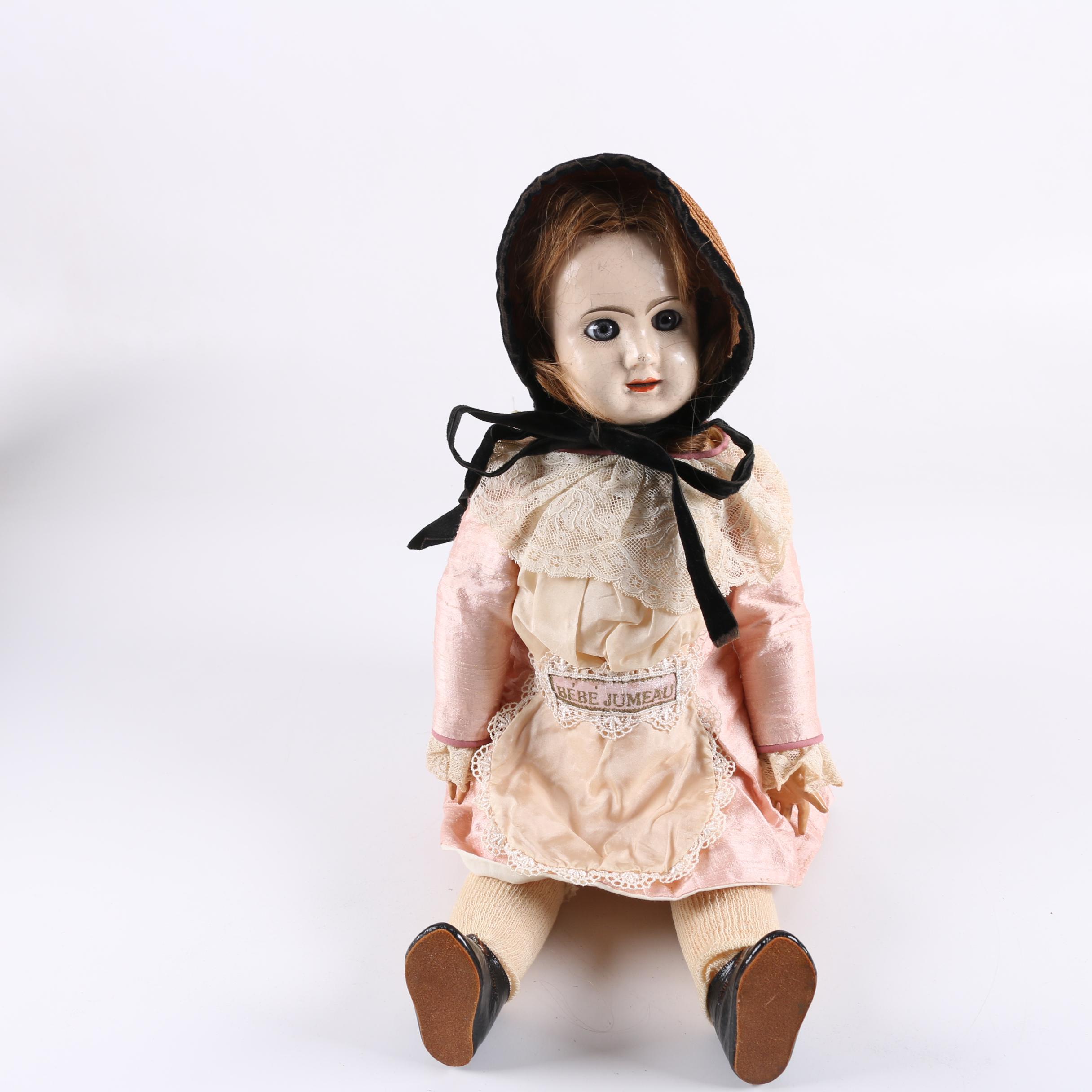 Antique Doll with Bébé Jumeau Diplôme d'Honneur Body