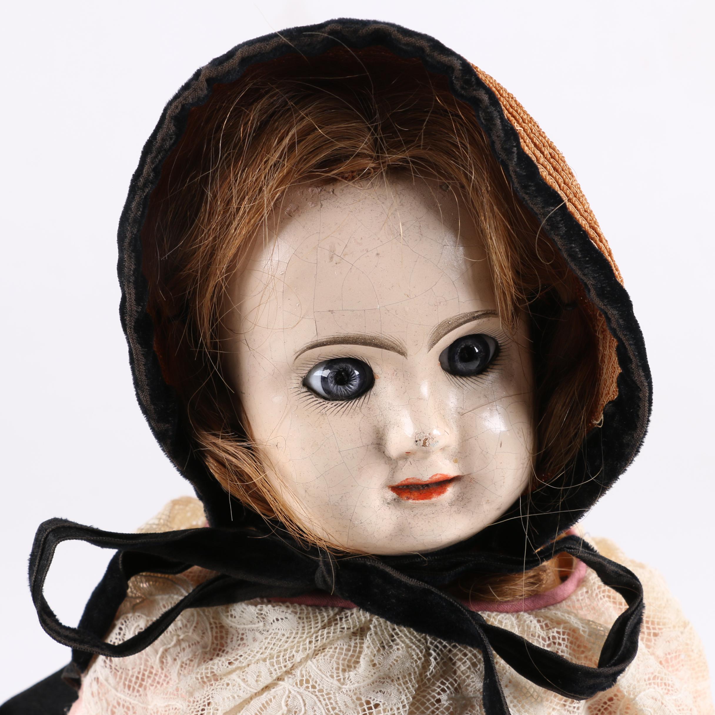Antique Doll with Bébé Jumeau Diplôme d'Honneur Body