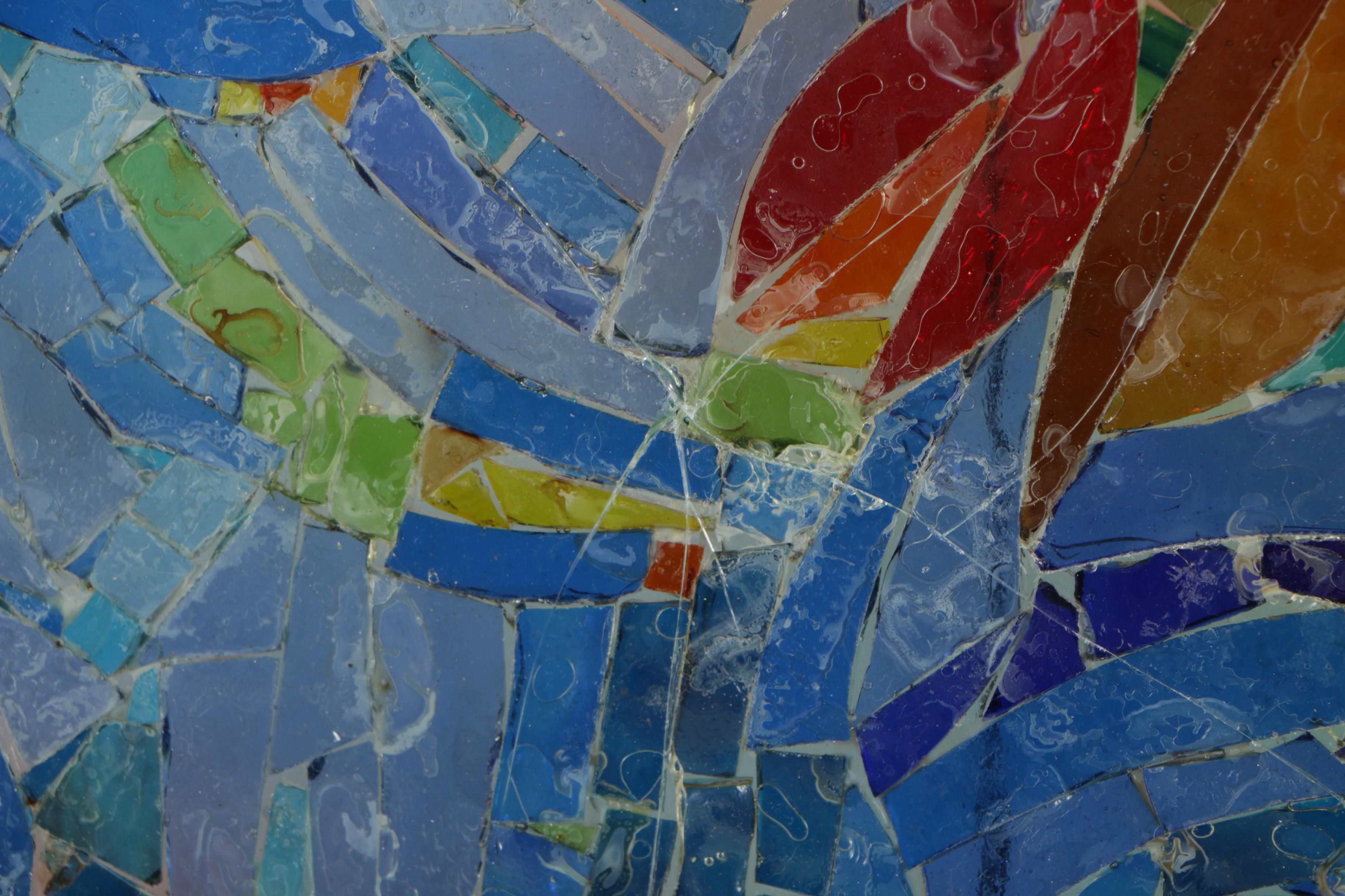 Stained Glass Tree of Life Mosaic Panels By Rubin Steinberg