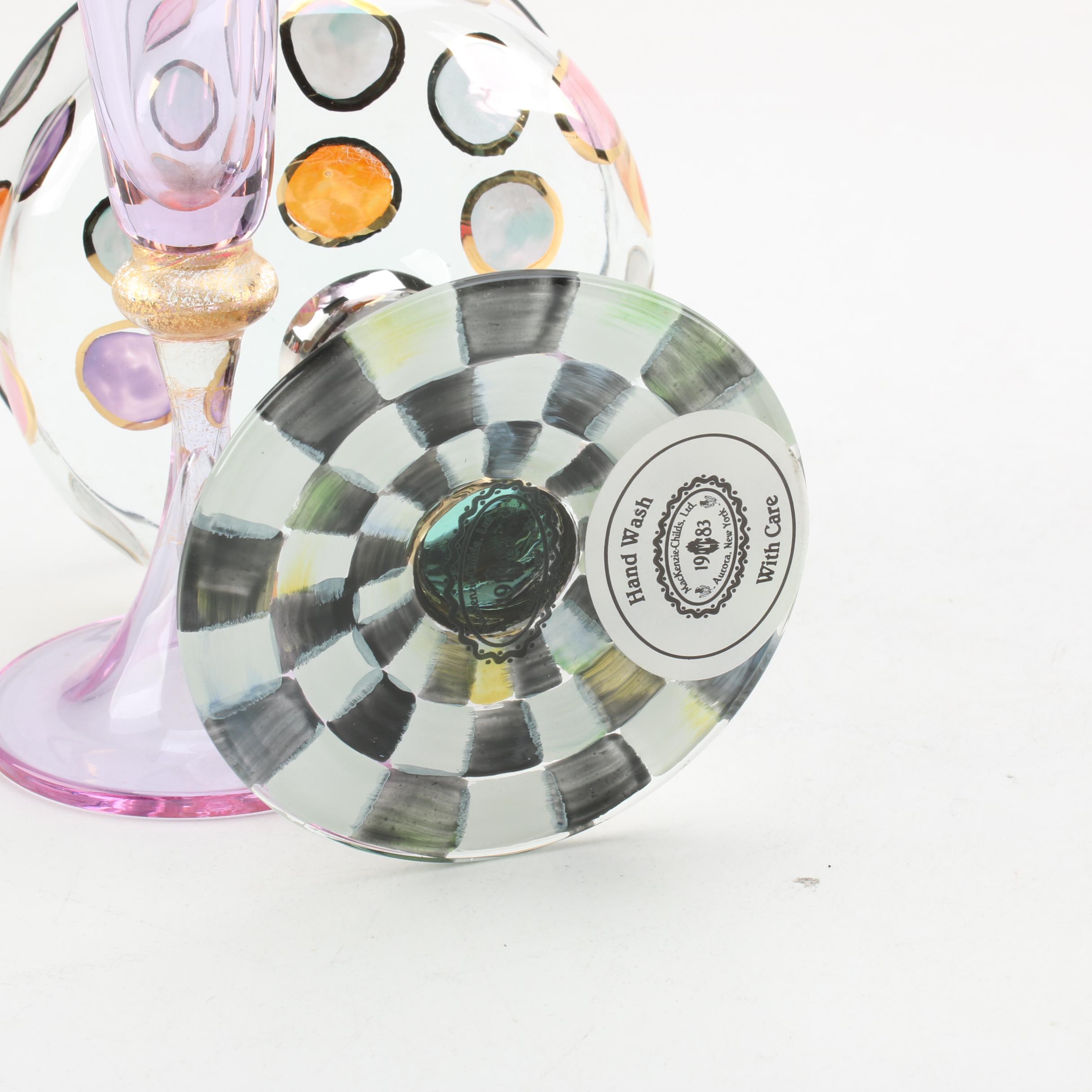 Glass Stemware Including MacKenzie-Childs