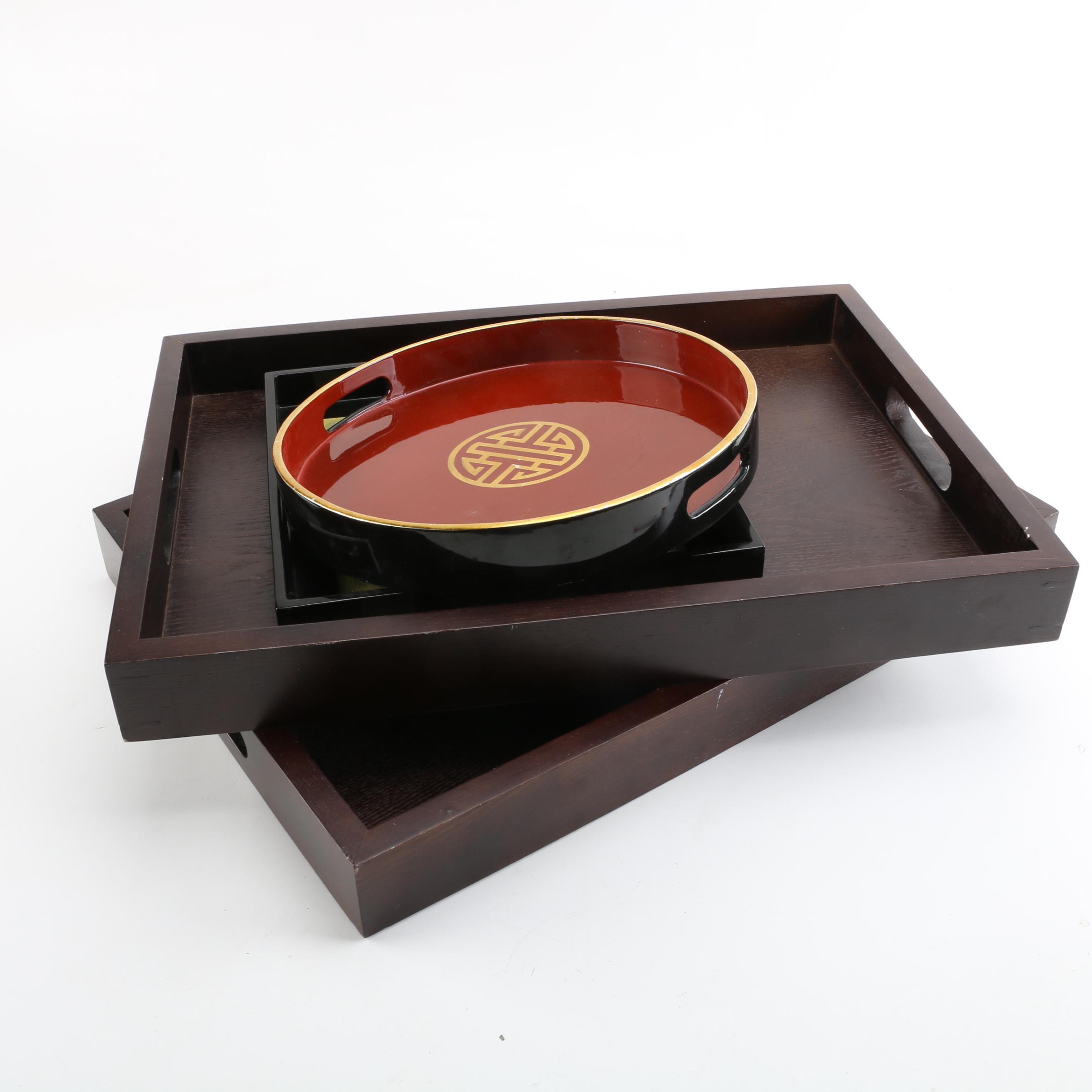 Wooden and Lacquered Trays