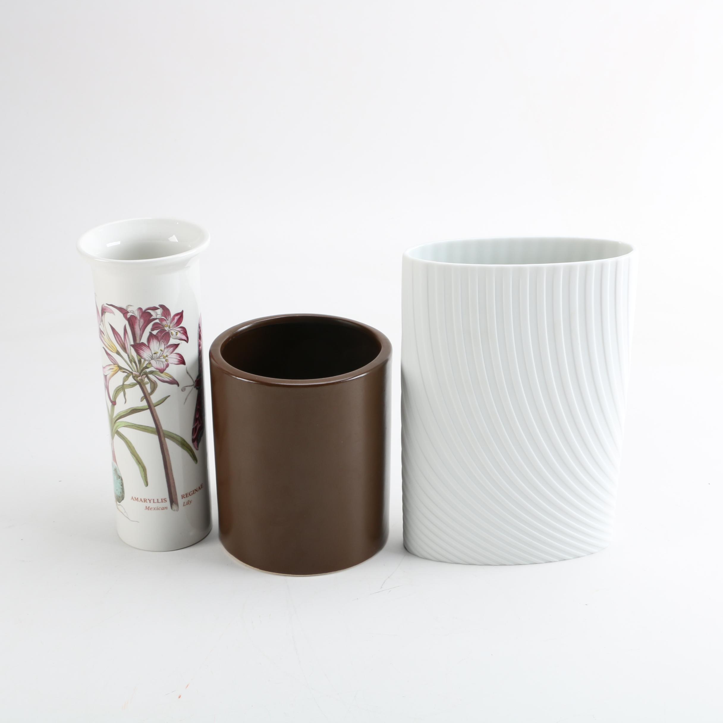 Group of Vases Including Rosenthal