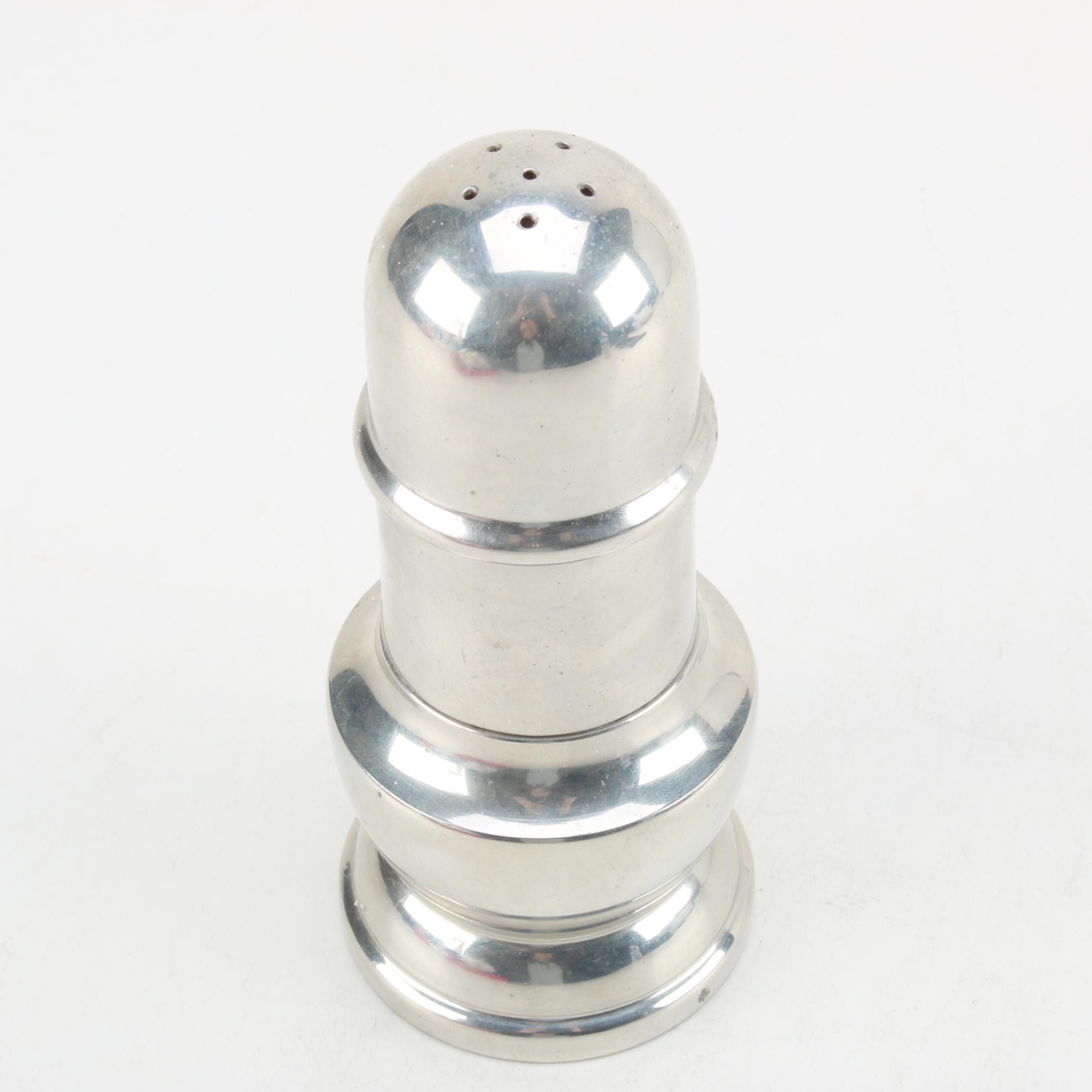 Bloomingdale's Pewter Salt Shaker and Pepper Grinder