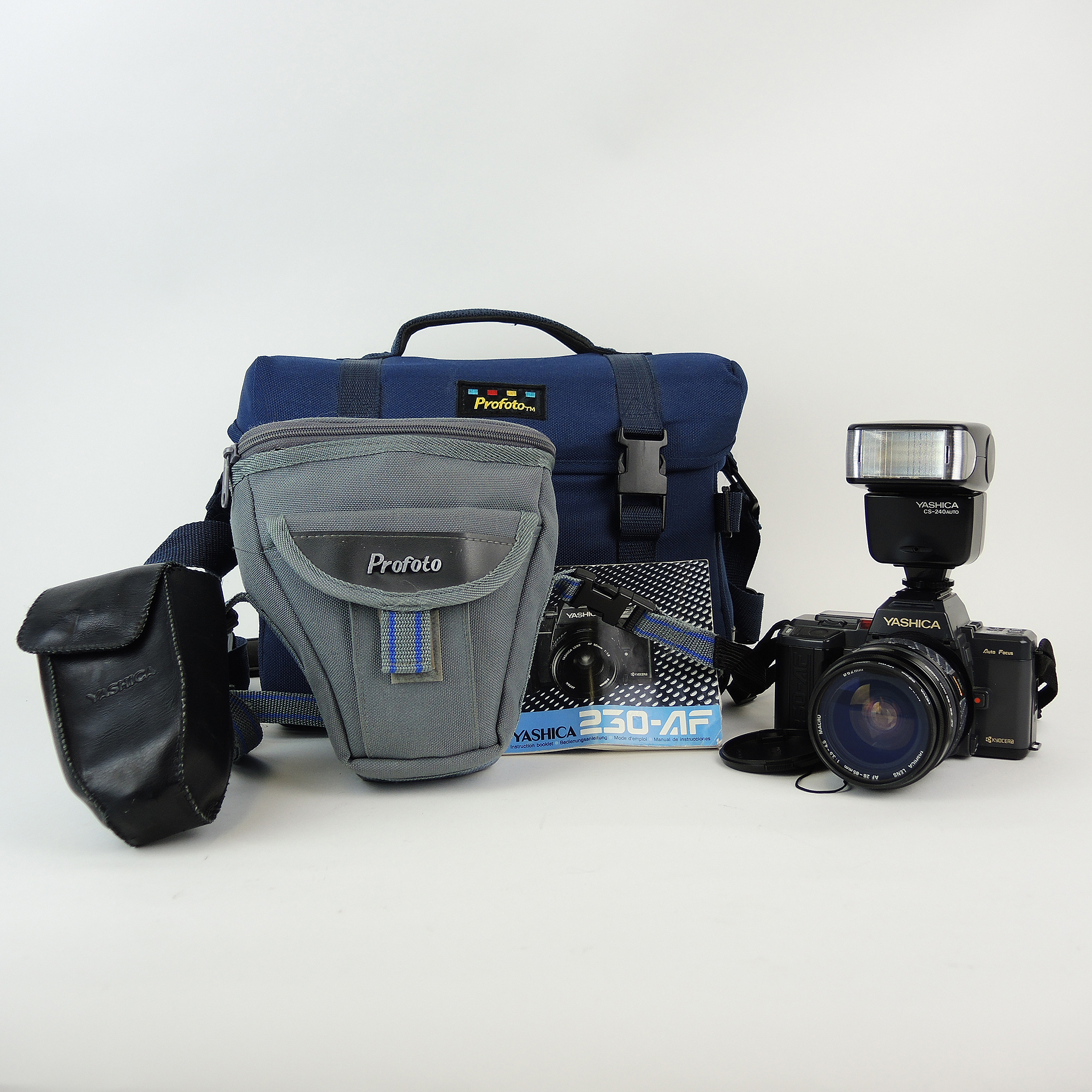 Yashica Kyocera Film Camera With Profoto Camera Bags