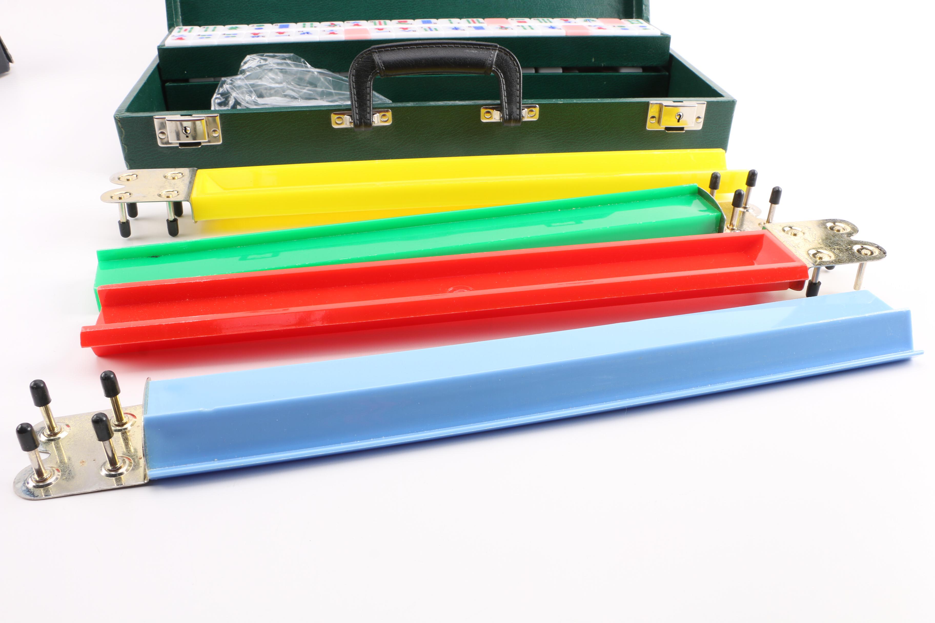 Brooks Brothers Poker Set and Mahjong Set