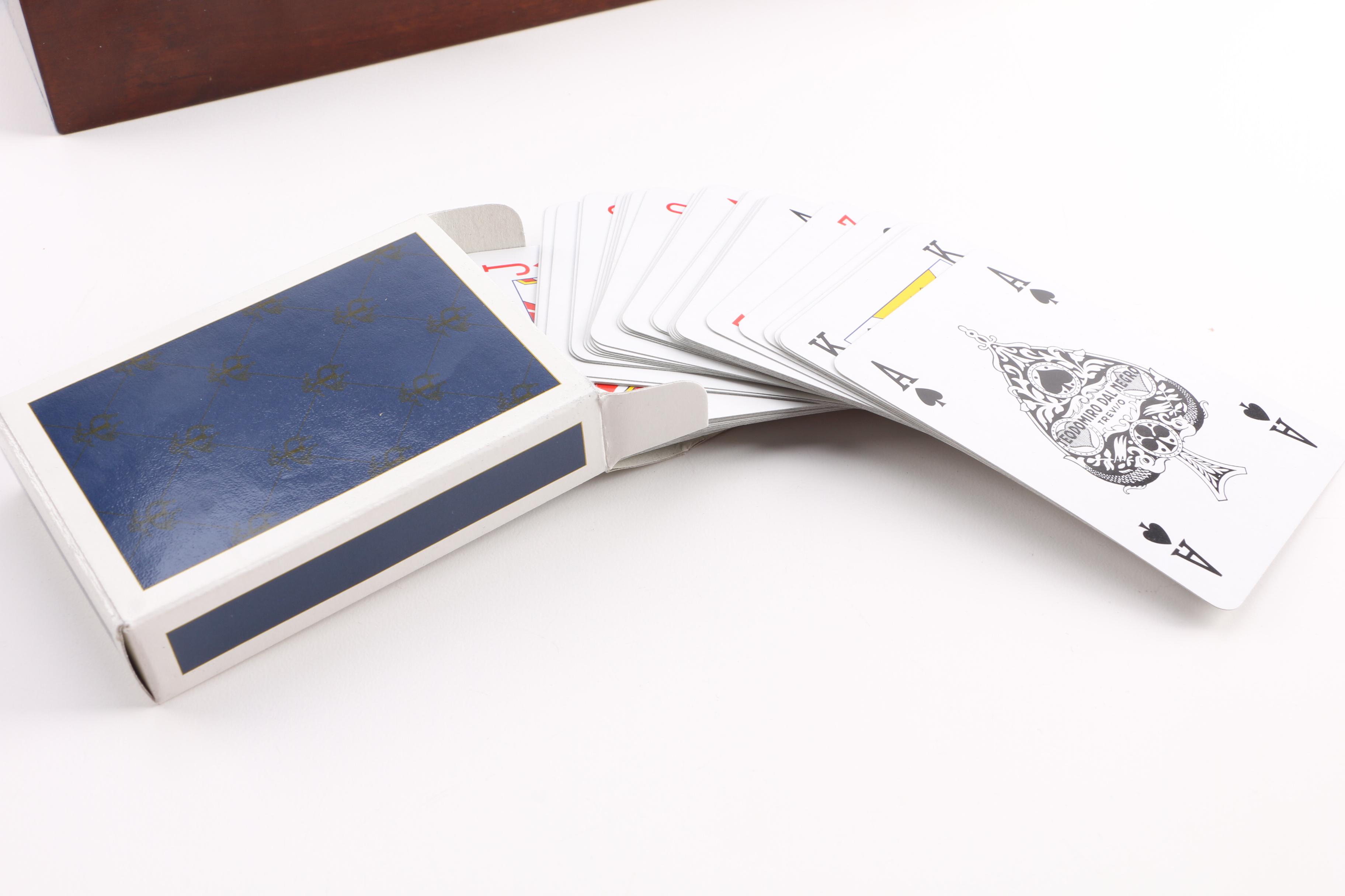 Brooks Brothers Poker Set and Mahjong Set