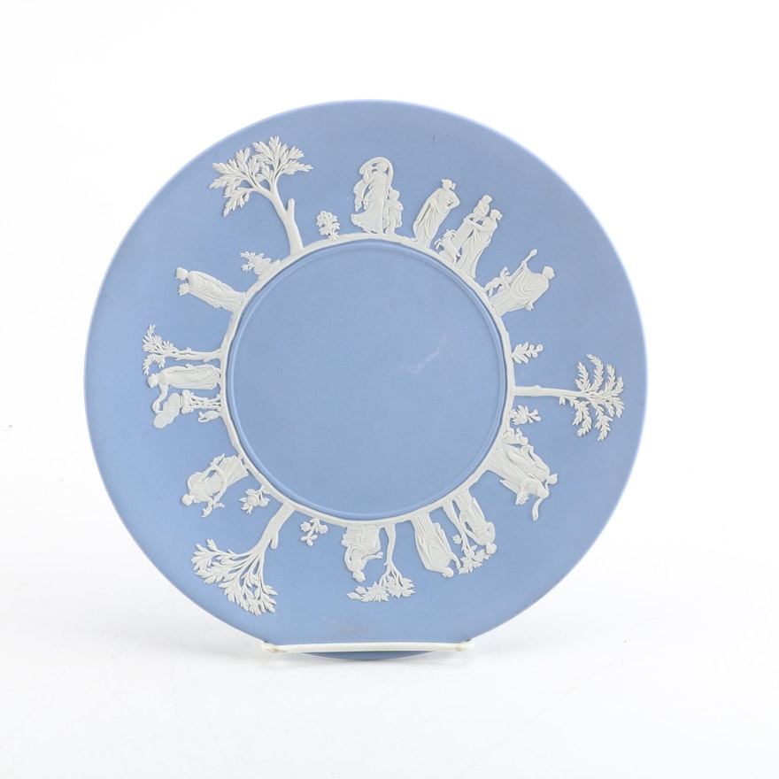 Wedgwood Blue Jasperware Plate