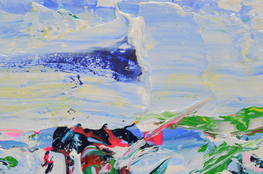 Gayle Hummel Original Acrylic Painting on Canvas of Abstract Garden