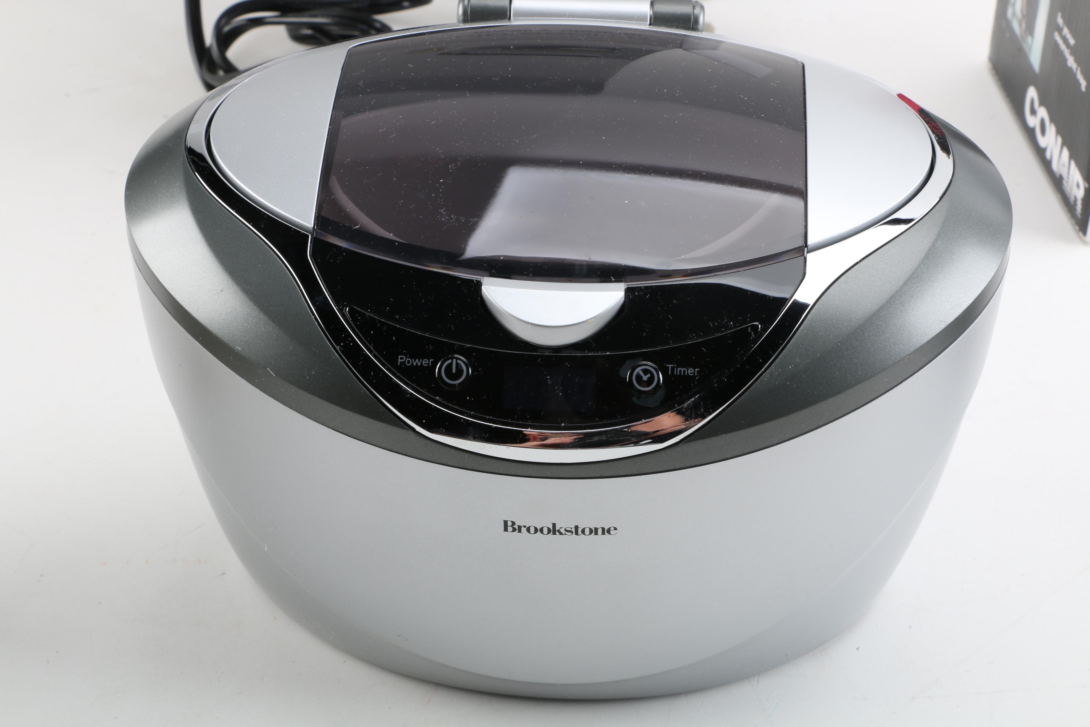 Vanity Appliances Including Brookstone Jewelry Cleaner