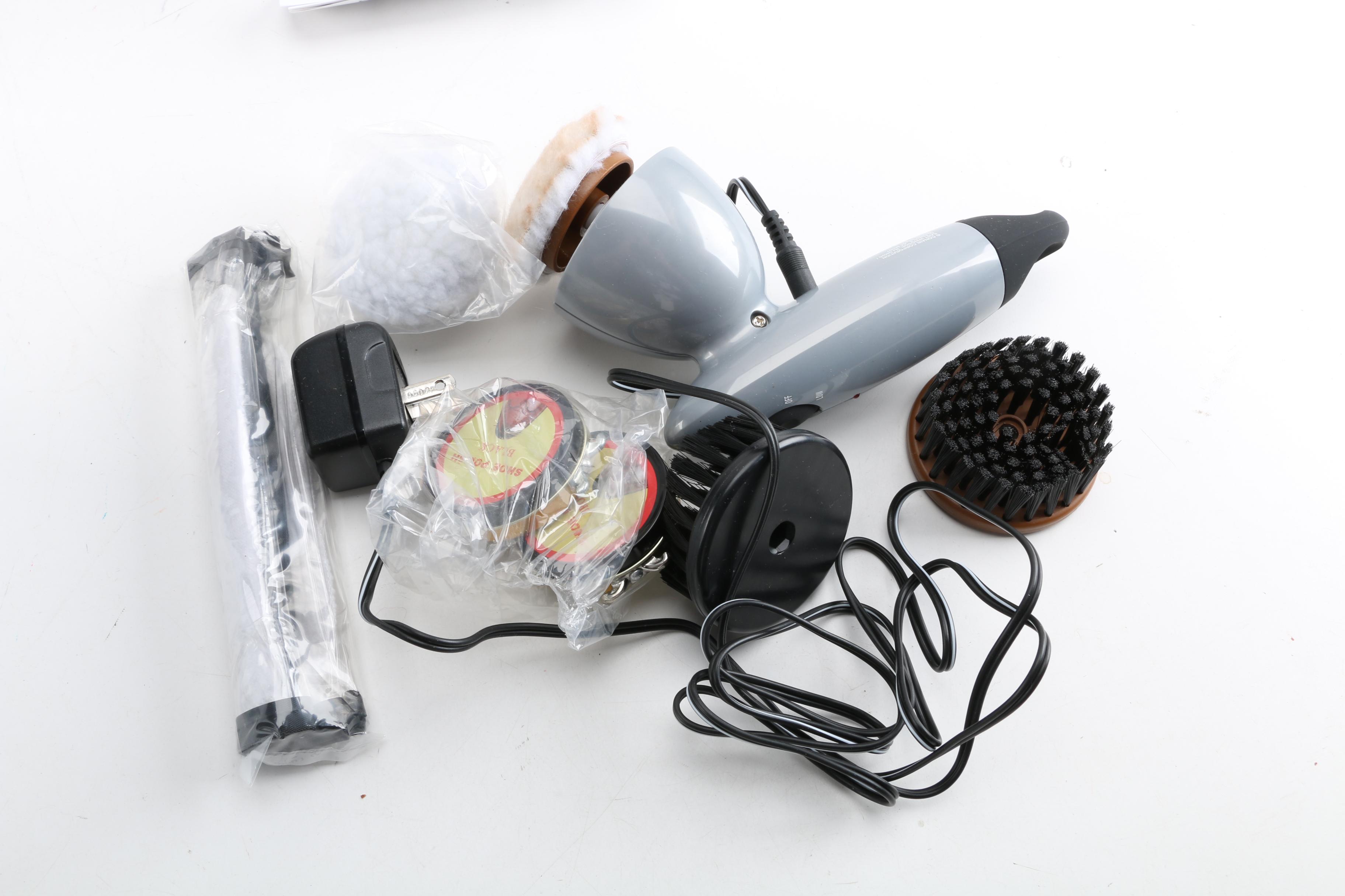 Vanity Appliances Including Brookstone Jewelry Cleaner