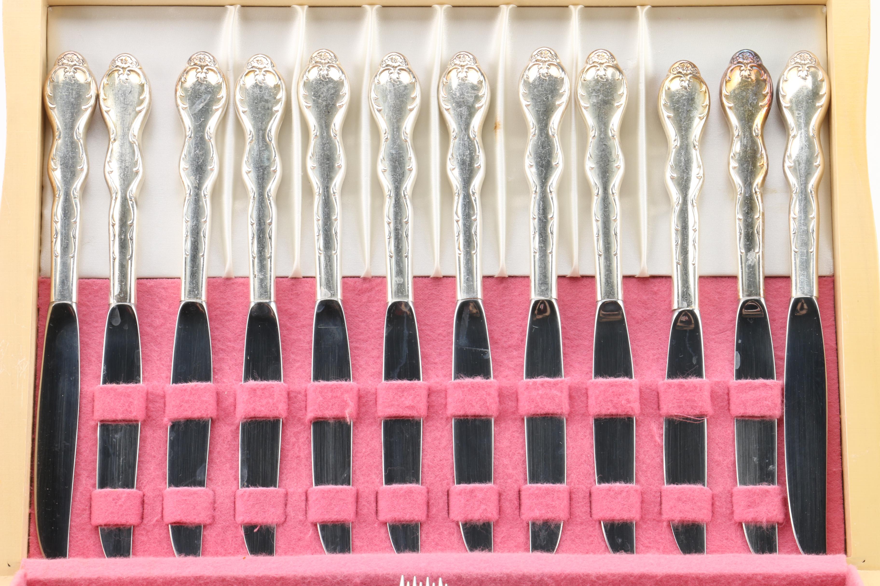 Wm Rogers Mfg. Co. "Camelot/Melody" Silver-Plated Flatware Set