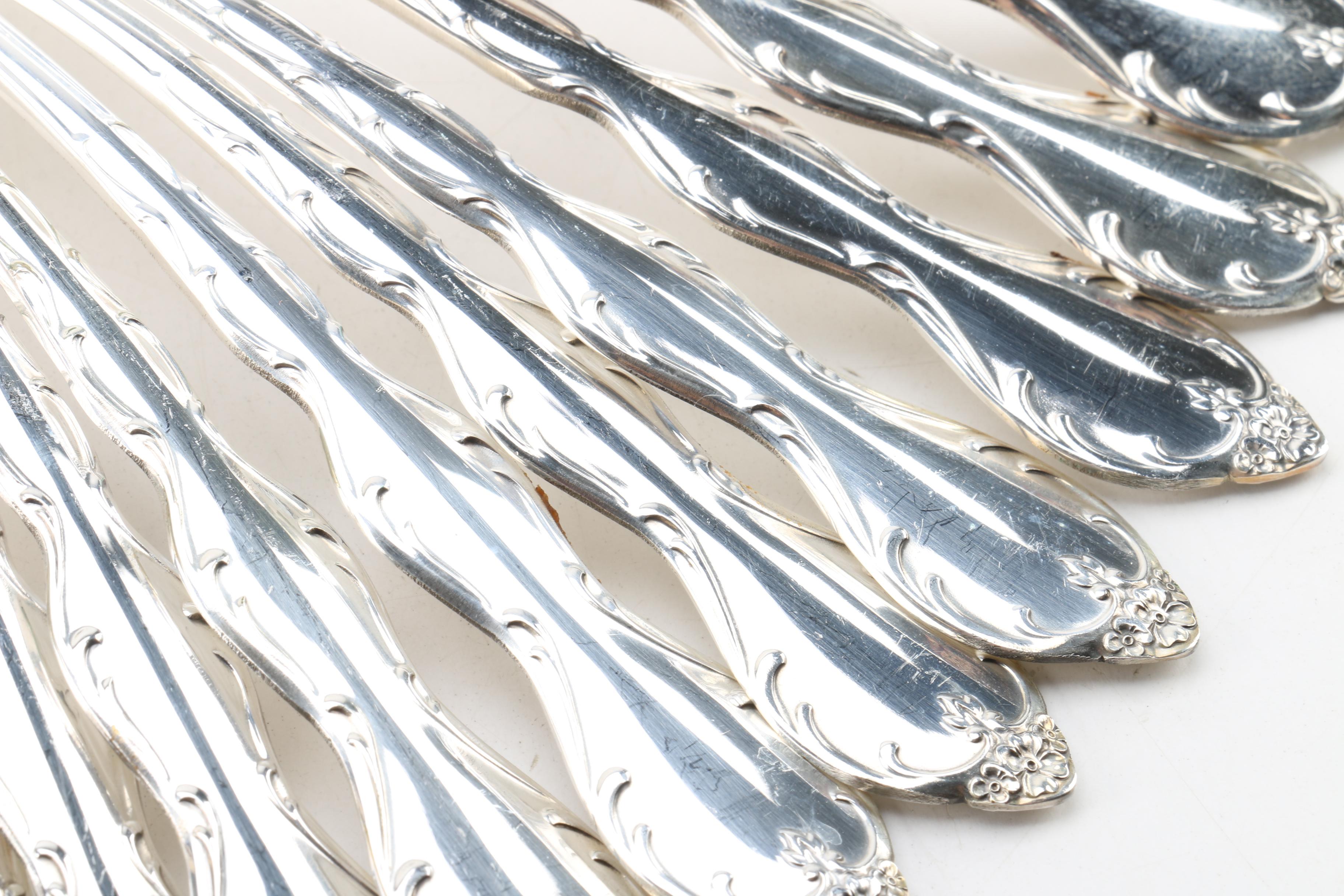 Wm Rogers Mfg. Co. "Camelot/Melody" Silver-Plated Flatware Set