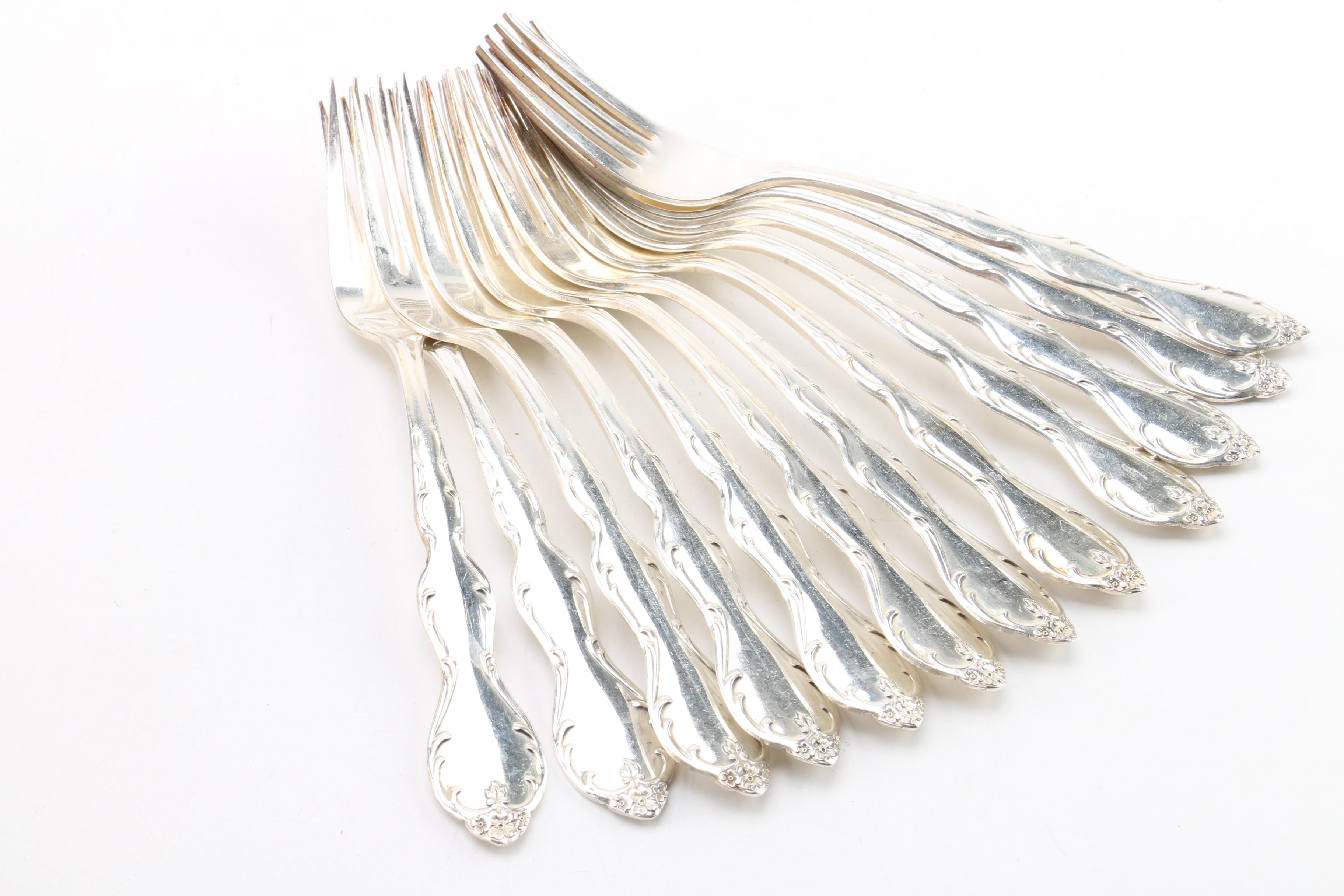 Wm Rogers Mfg. Co. "Camelot/Melody" Silver-Plated Flatware Set