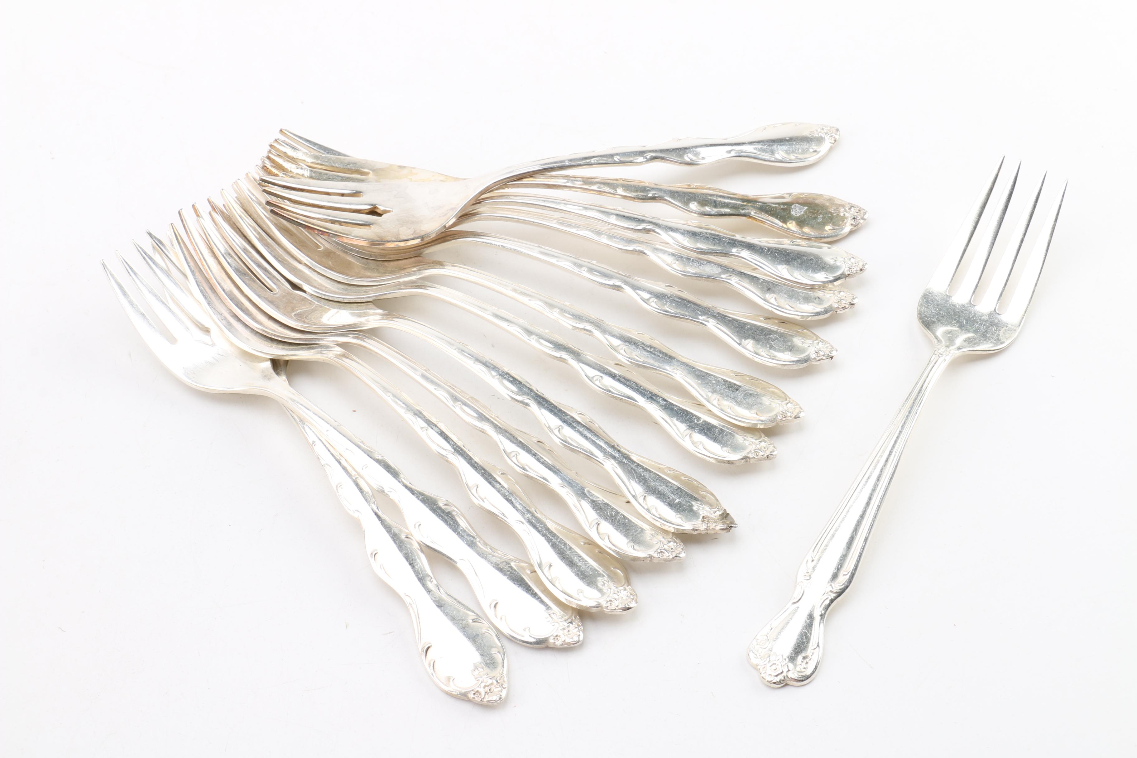 Wm Rogers Mfg. Co. "Camelot/Melody" Silver-Plated Flatware Set