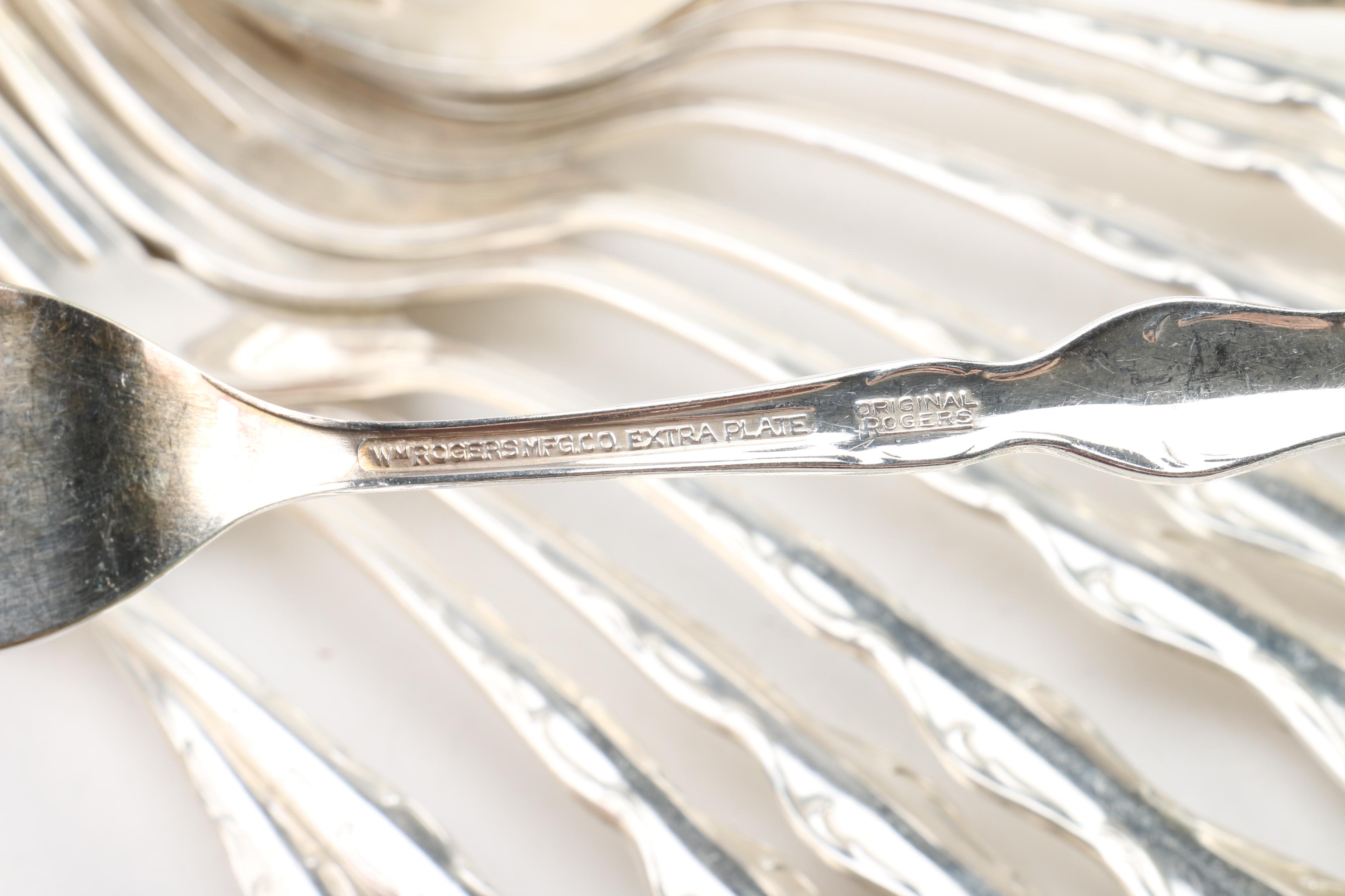 Wm Rogers Mfg. Co. "Camelot/Melody" Silver-Plated Flatware Set