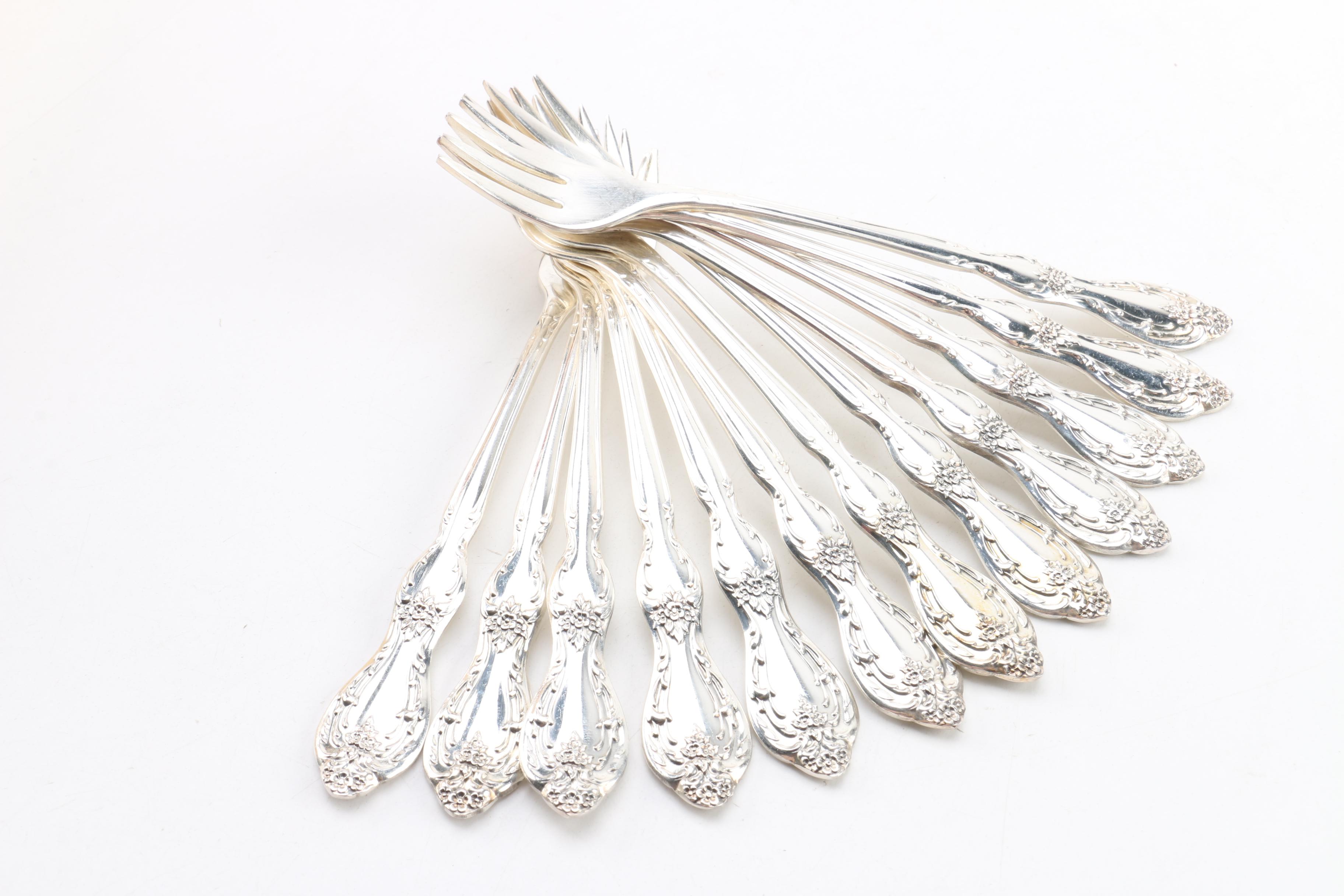 Wm Rogers Mfg. Co. "Camelot/Melody" Silver-Plated Flatware Set