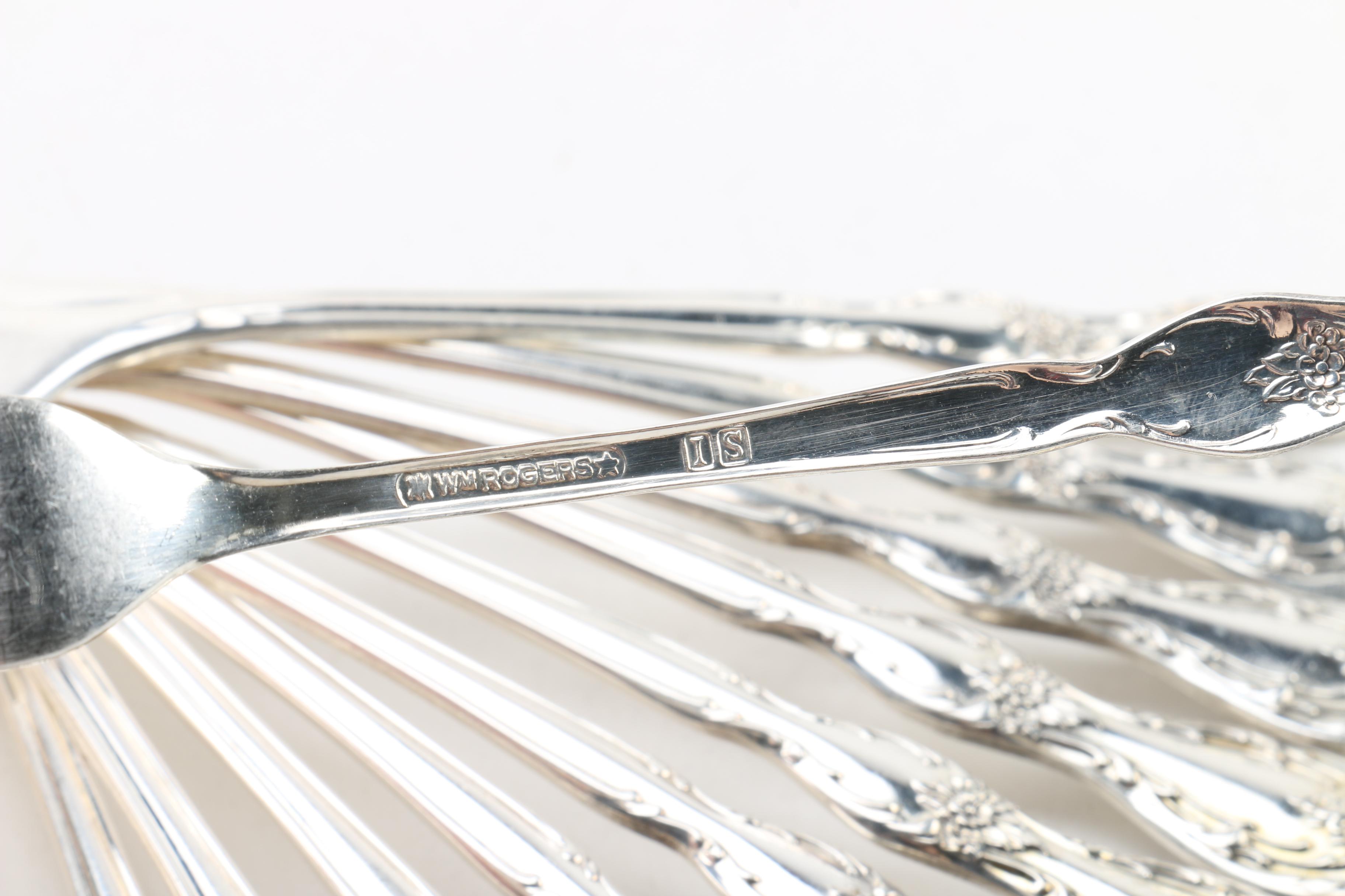 Wm Rogers Mfg. Co. "Camelot/Melody" Silver-Plated Flatware Set