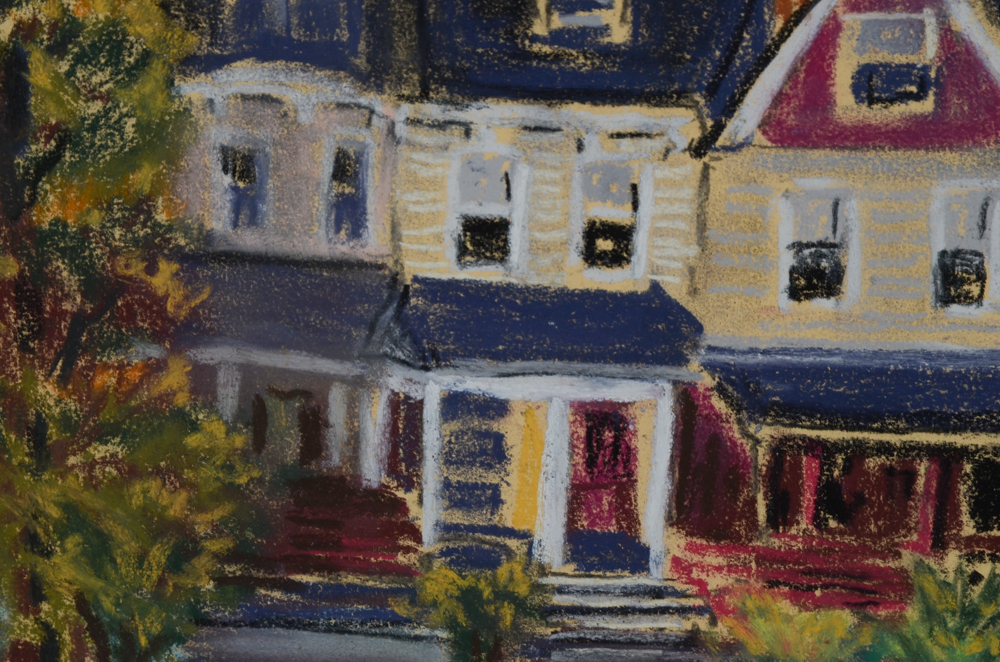 Lynn Hogan Original Pastel Drawing on Paper "Mount Adams Charm"