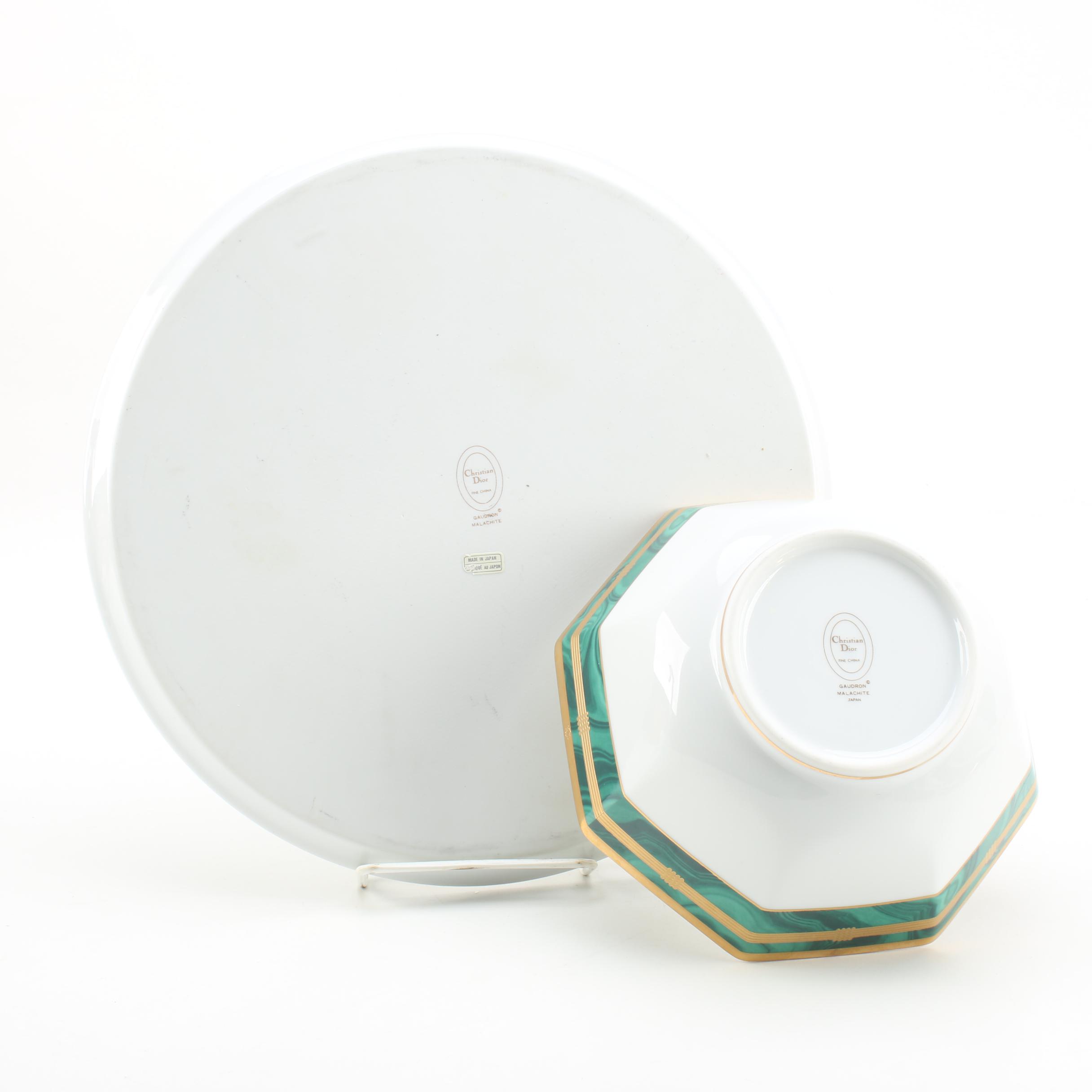 Christian Dior "Gaudron Malachite" Serveware