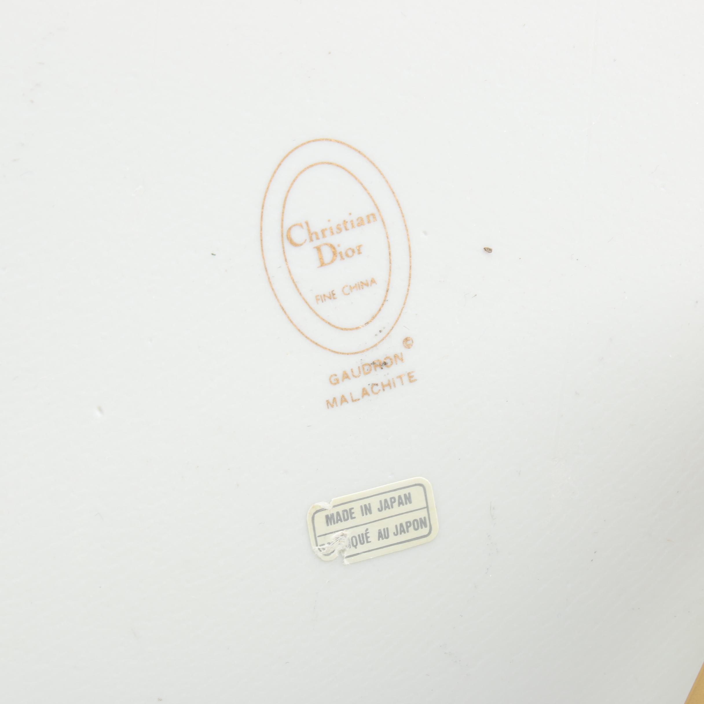 Christian Dior "Gaudron Malachite" Serveware