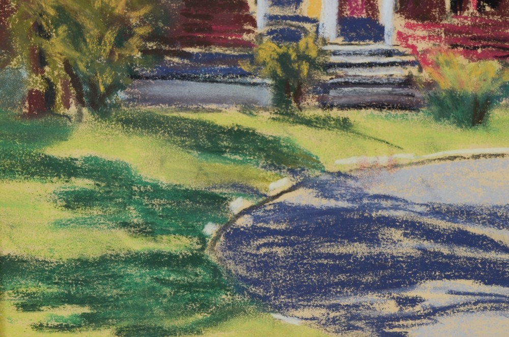 Lynn Hogan Original Pastel Drawing on Paper "Mount Adams Charm"