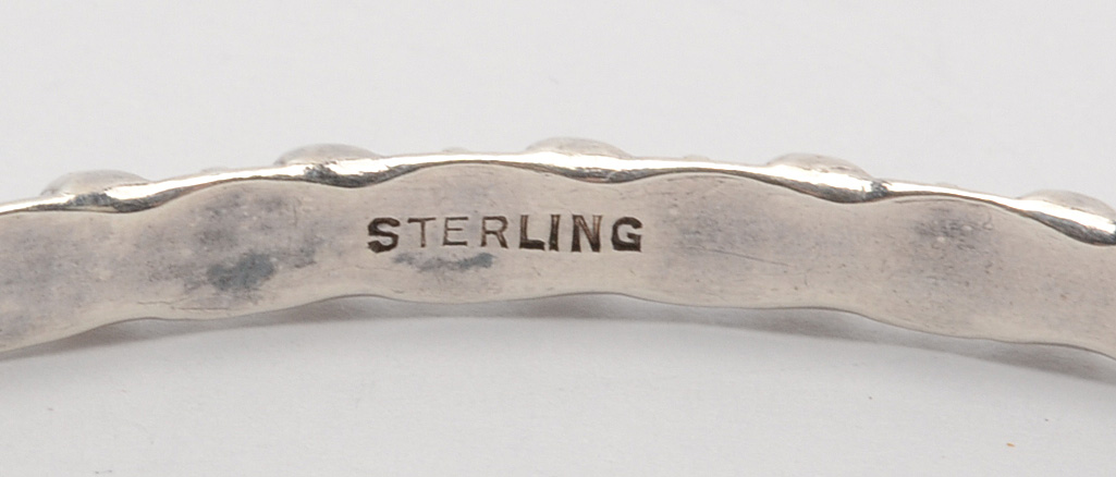 Sterling Silver Bangle Bracelets and Rope Chain Necklace