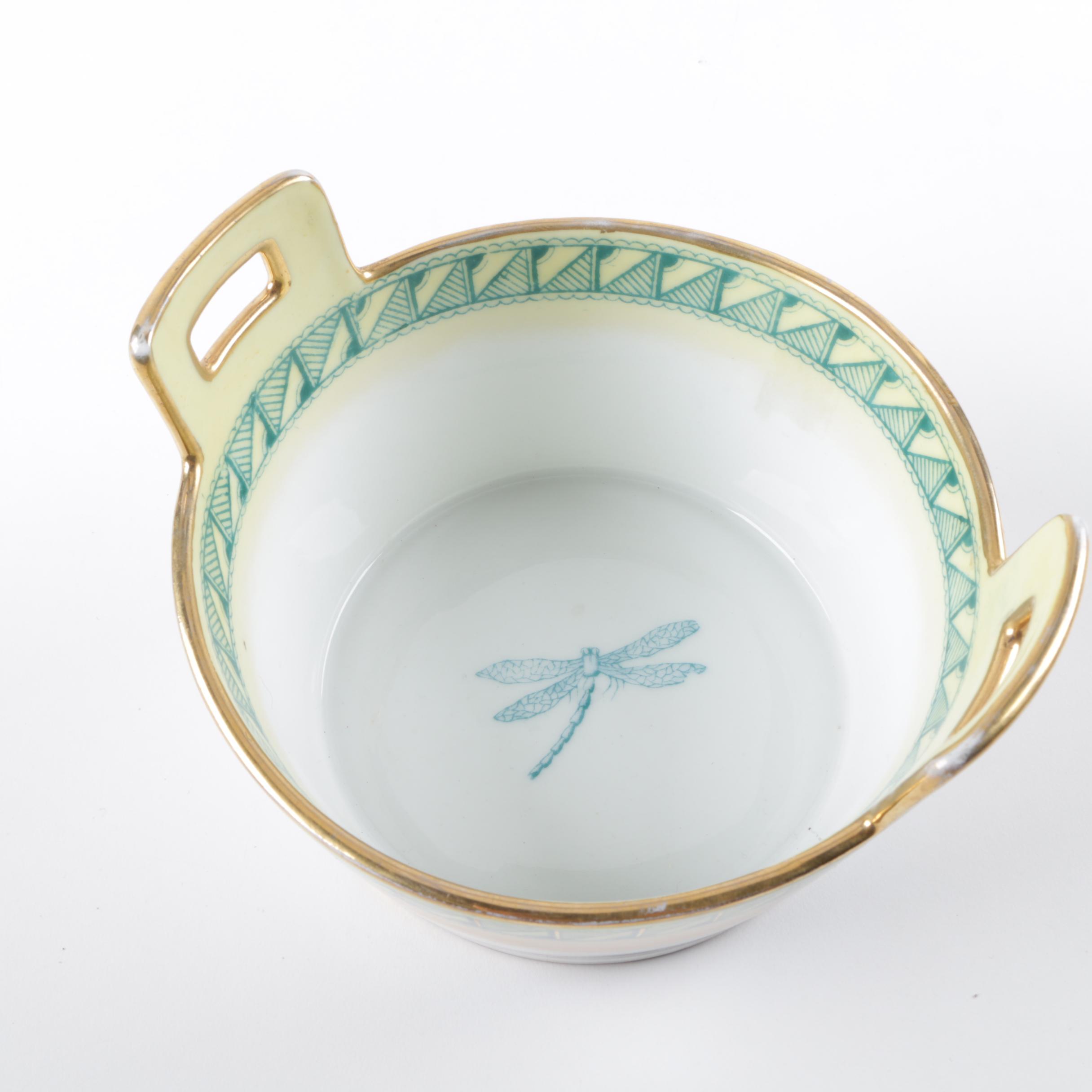 Ceramic Planter and Decorative Tableware Assortment