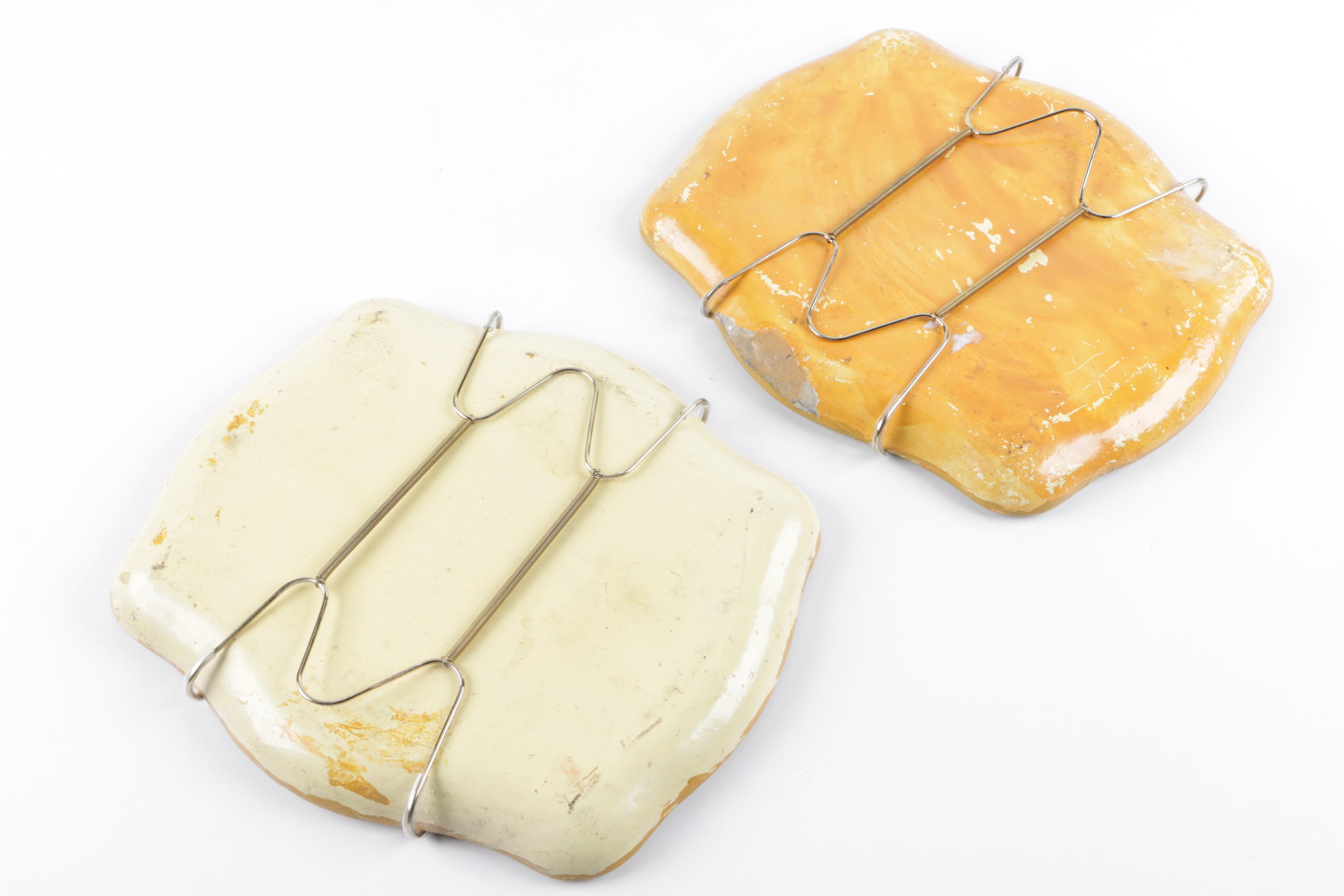 Hand-Painted Wooden Trays with Hanging Hardware