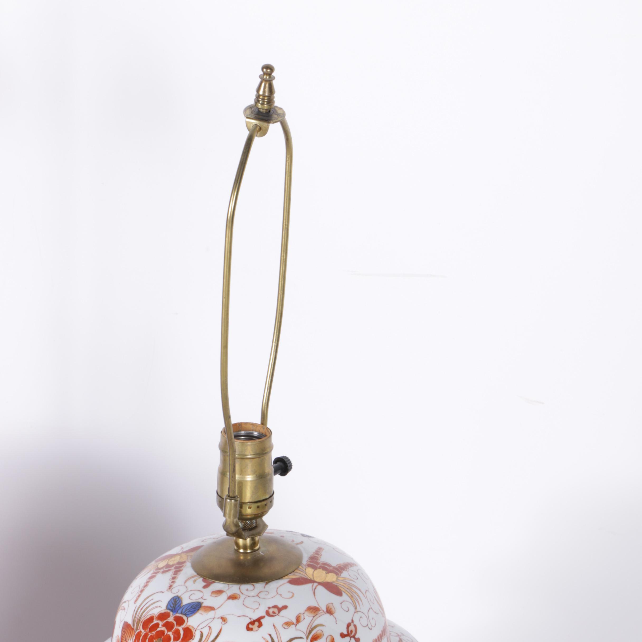 Chinese Ginger Jar Style Ceramic Table Lamps