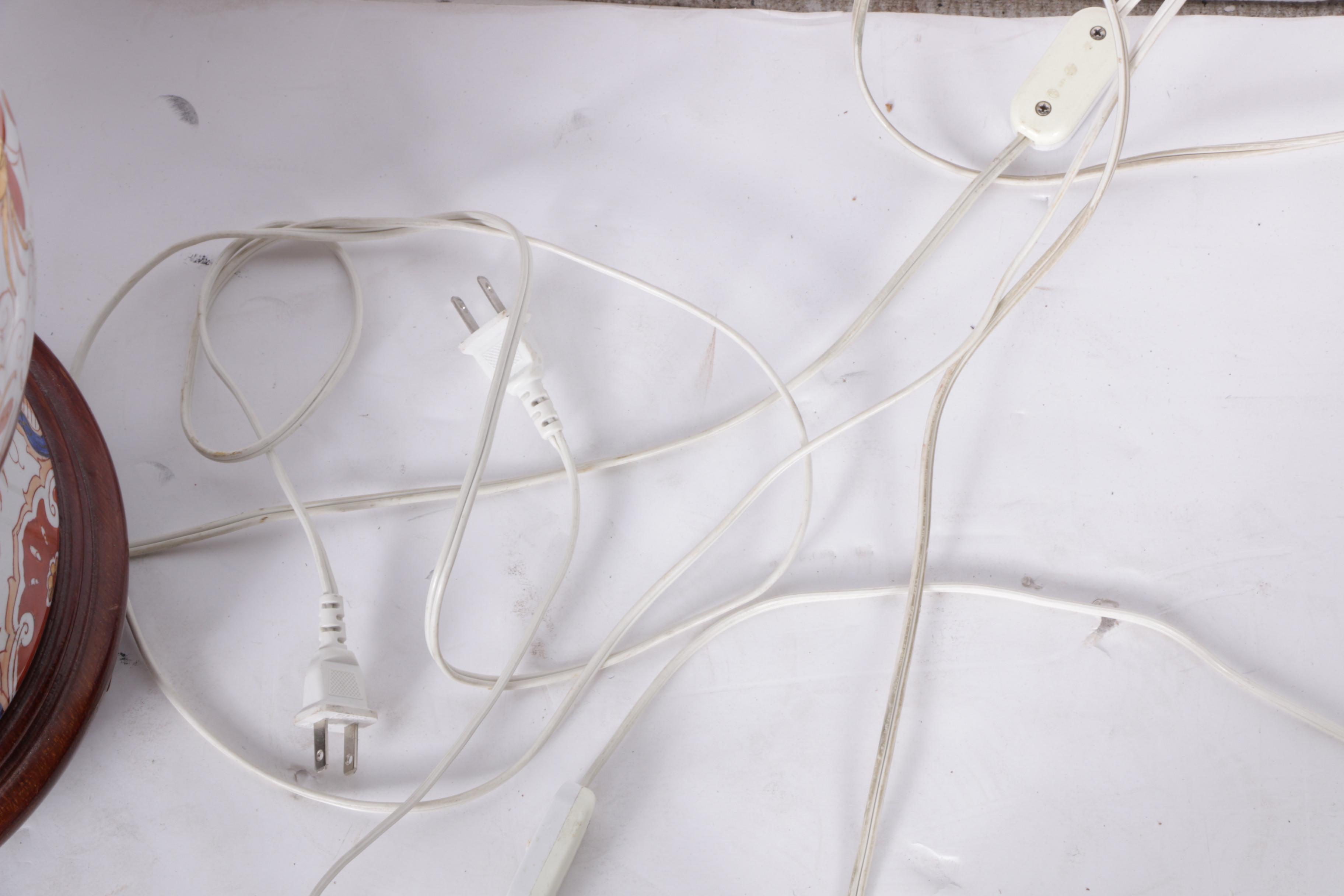 Chinese Ginger Jar Style Ceramic Table Lamps