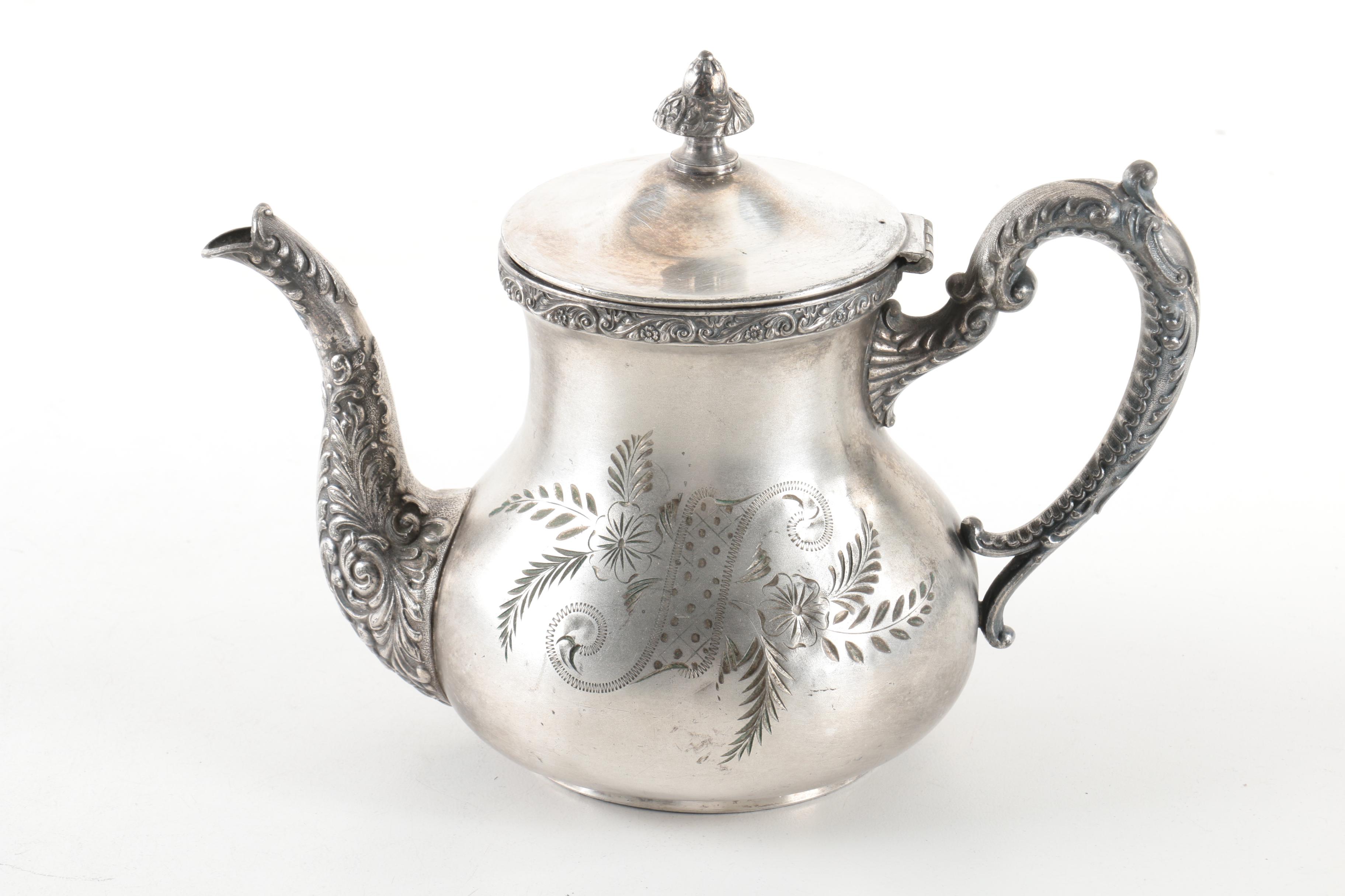 Vintage E.G.Webster & Son Silver-Plated Tea Service