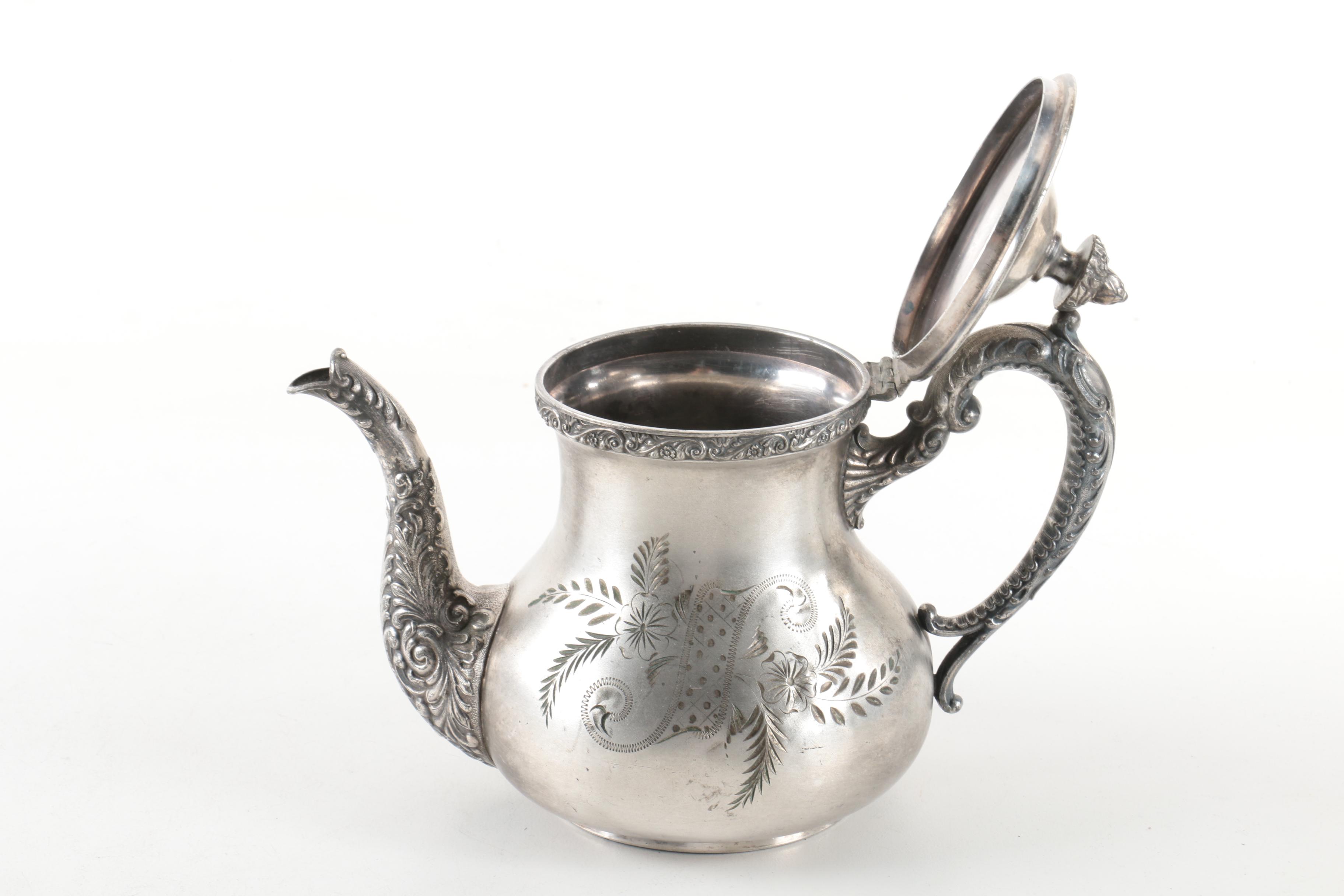 Vintage E.G.Webster & Son Silver-Plated Tea Service