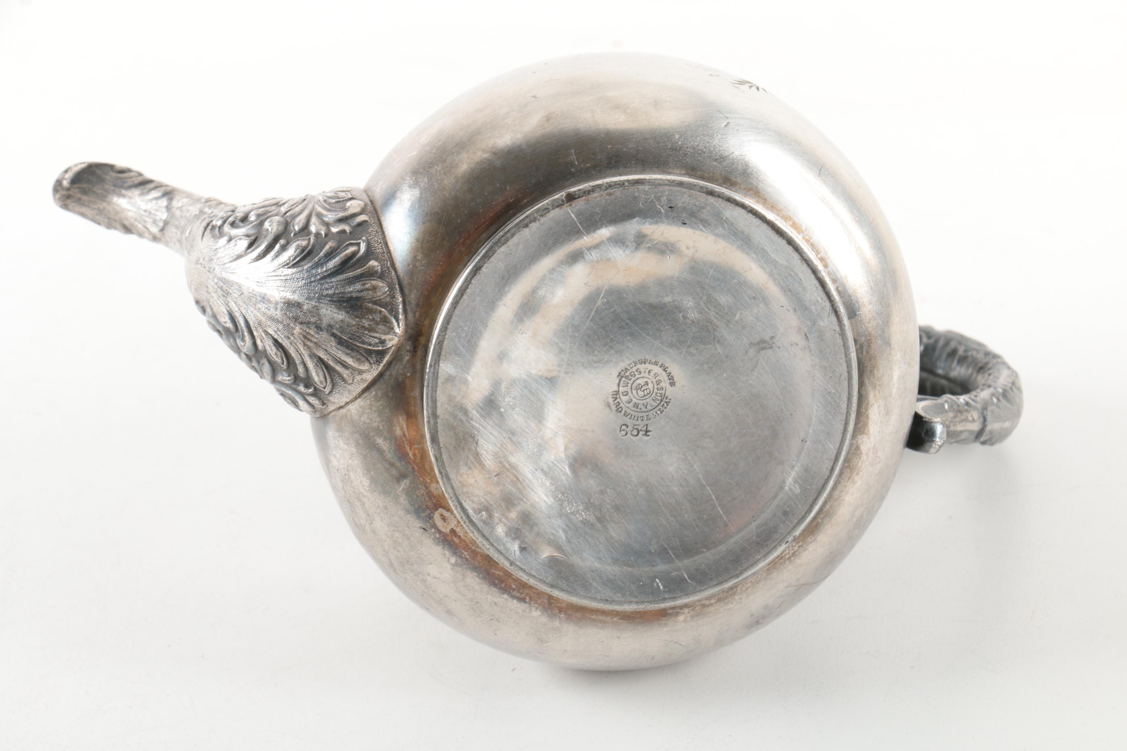 Vintage E.G.Webster & Son Silver-Plated Tea Service