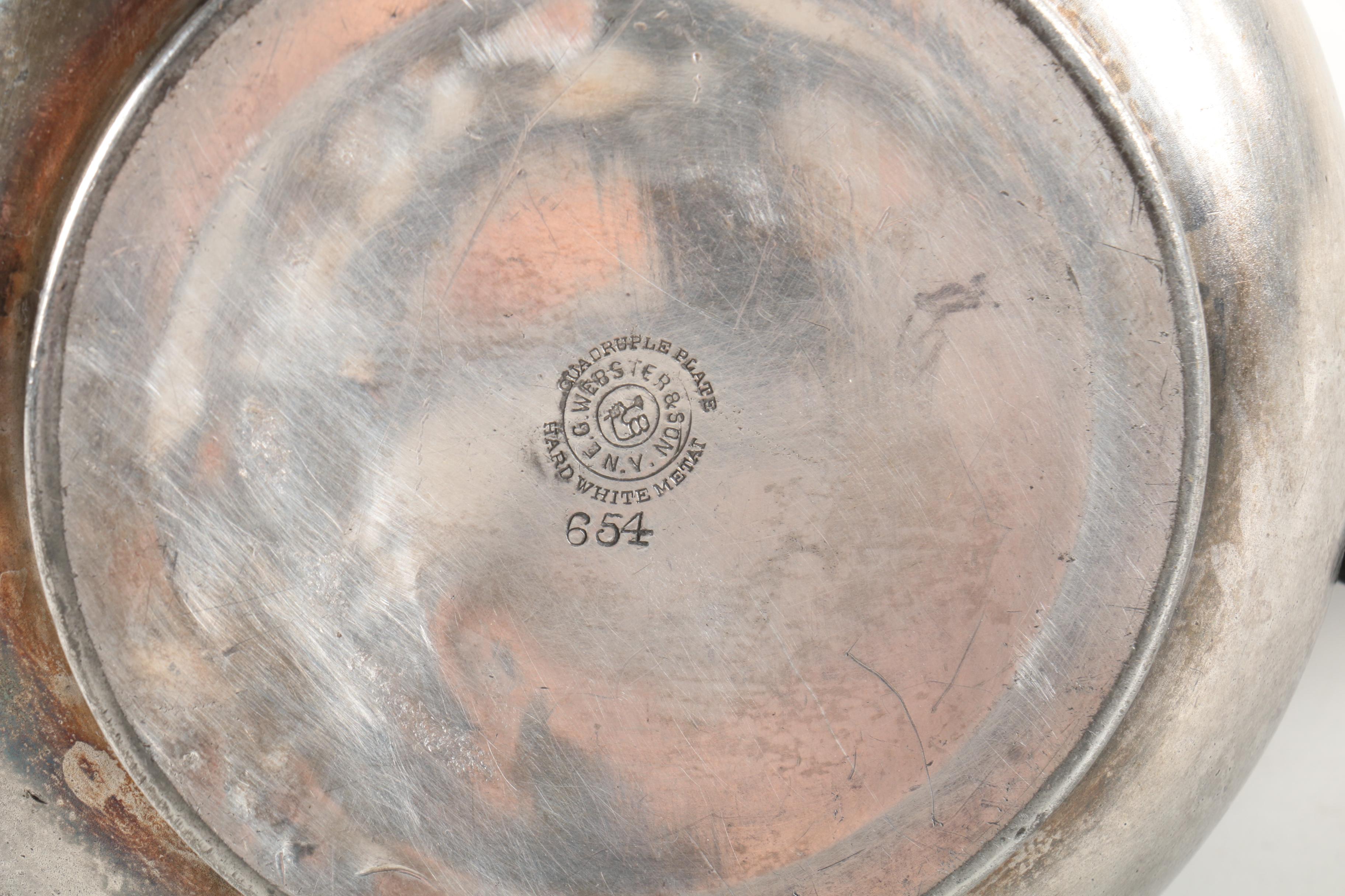 Vintage E.G.Webster & Son Silver-Plated Tea Service