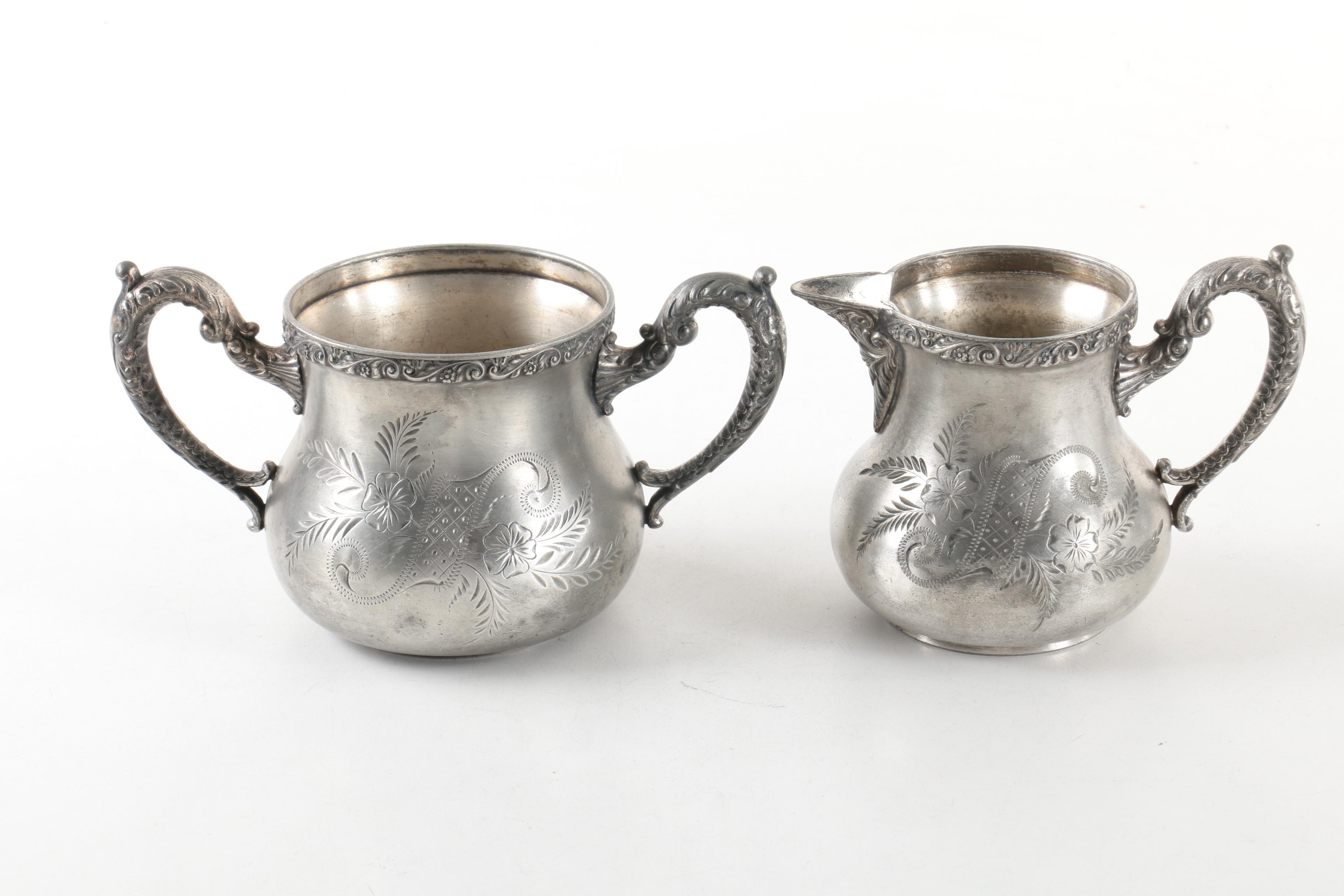 Vintage E.G.Webster & Son Silver-Plated Tea Service